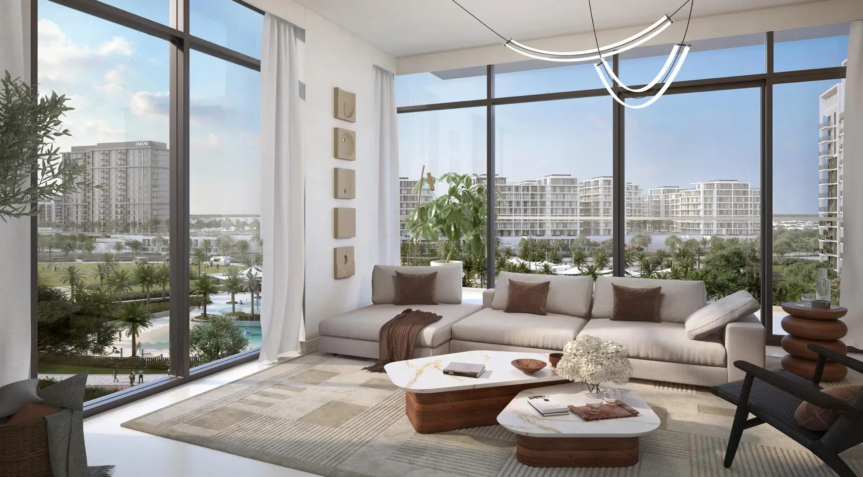 Parkside Views - Living Room Interior | Emaar Properties
