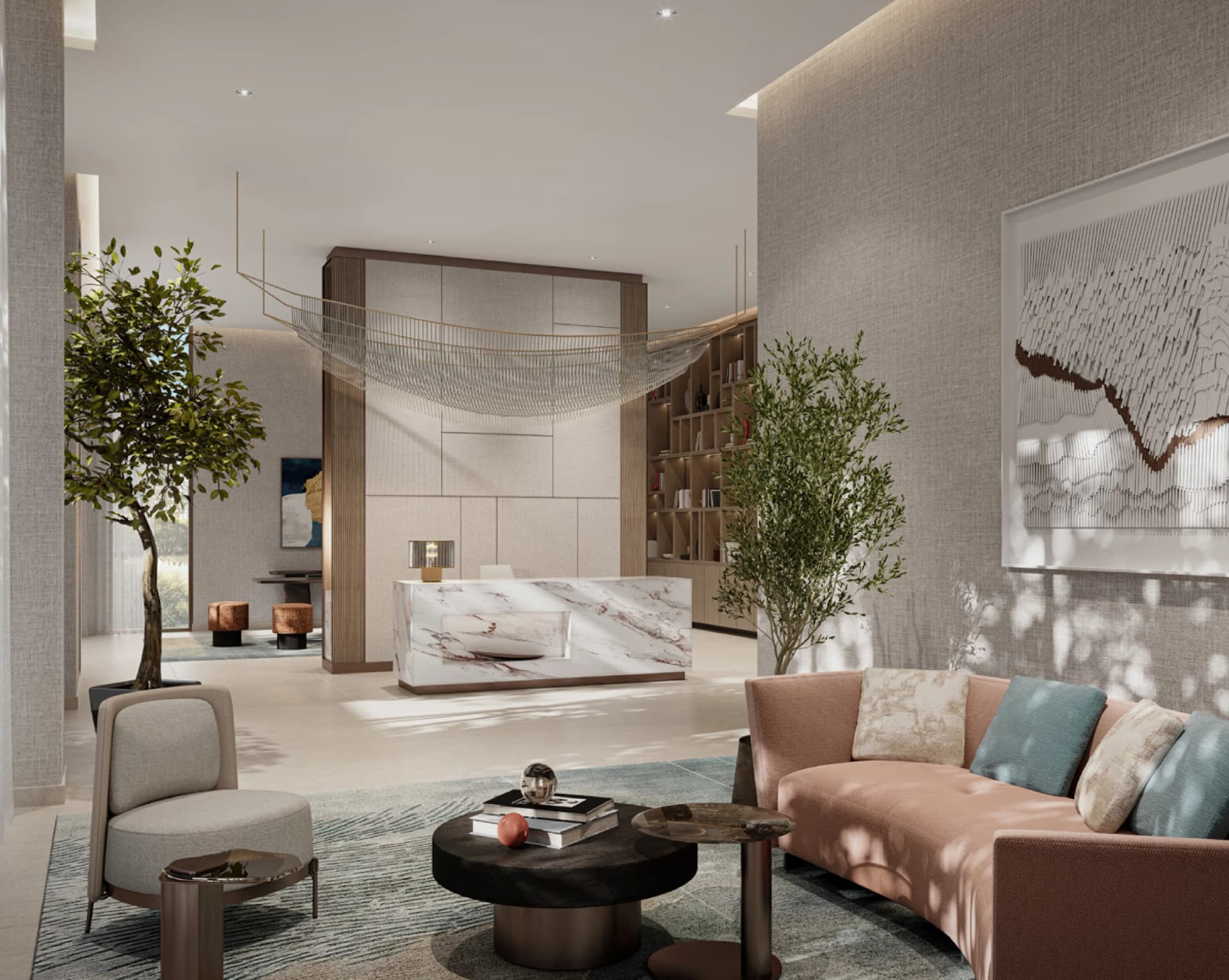 Creek Beach Savanna - Lobby Interior | Emaar Properties