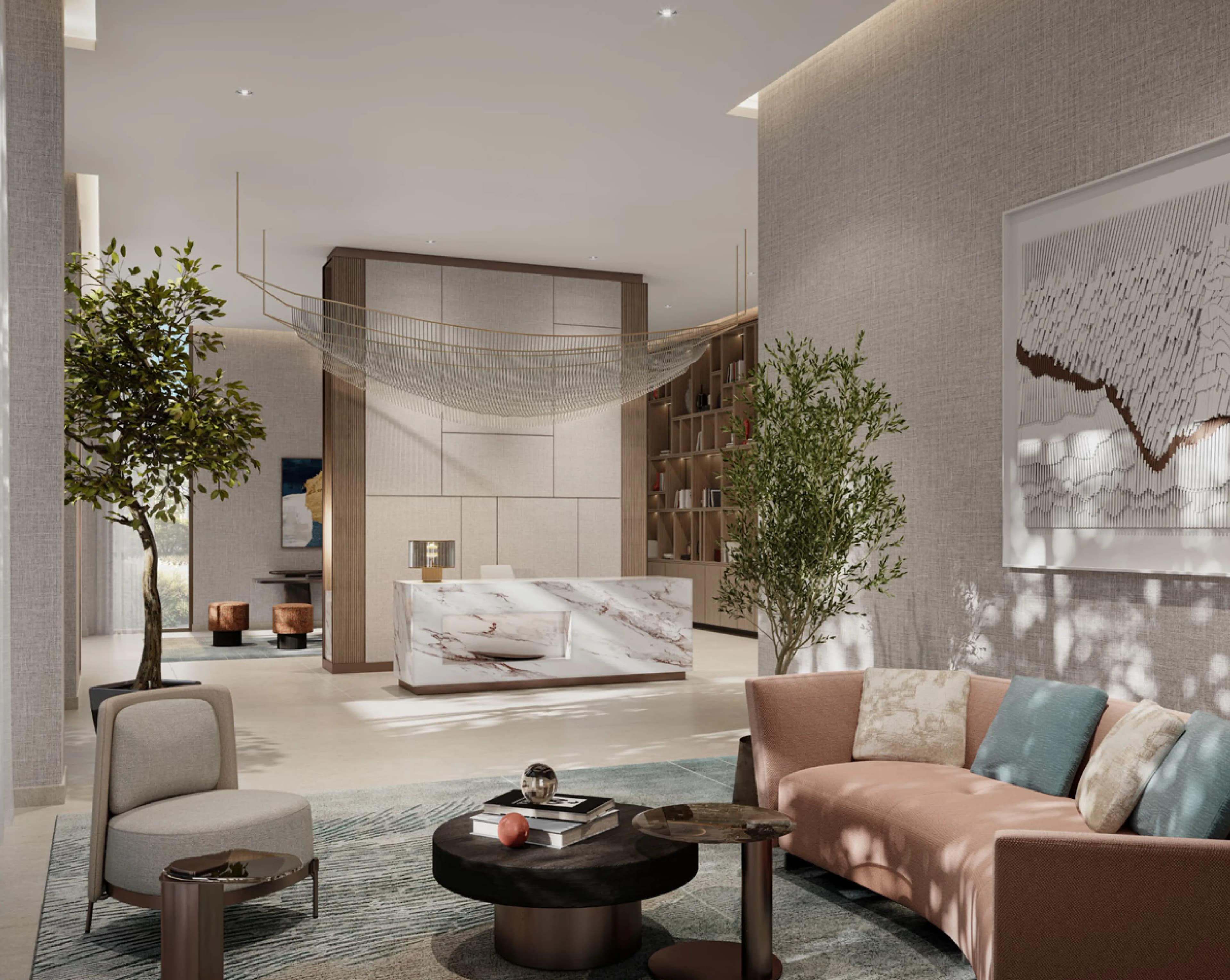 Creek Beach Savanna - Lobby Interior | Emaar Properties