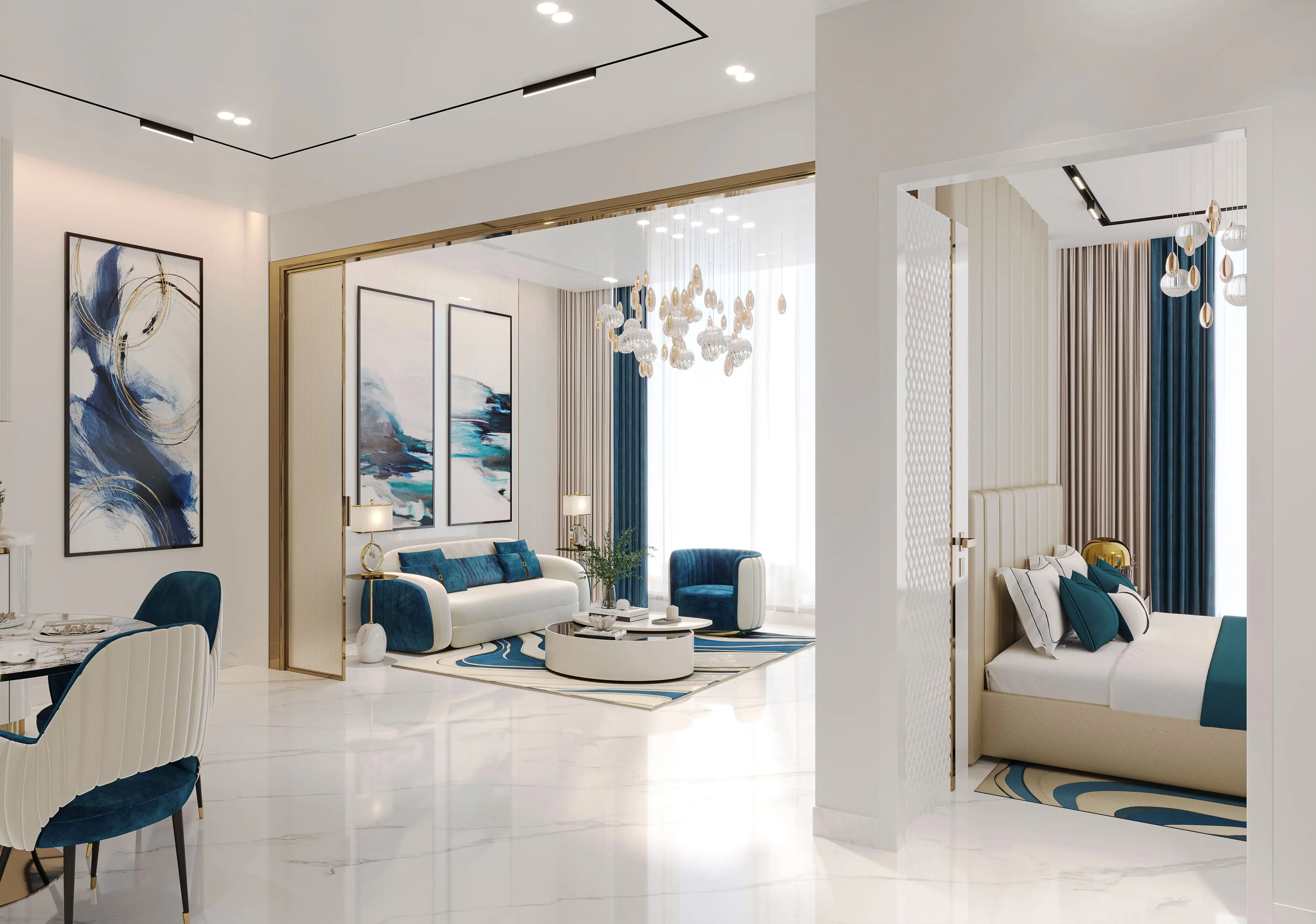 Sparklz - Living Room Interior | Danube Properties