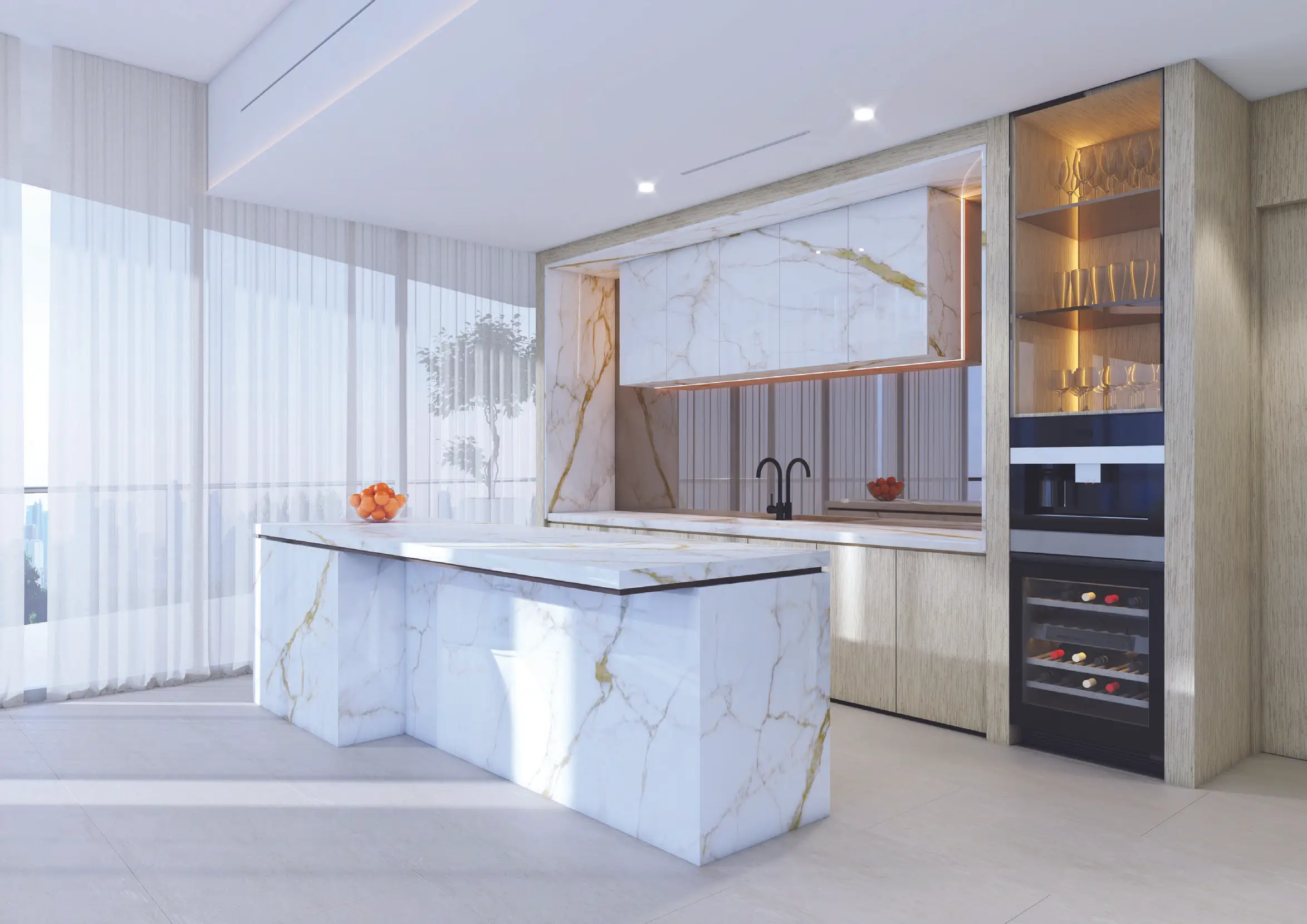 Luxury Canal - Kitchen Interior | Prestige One