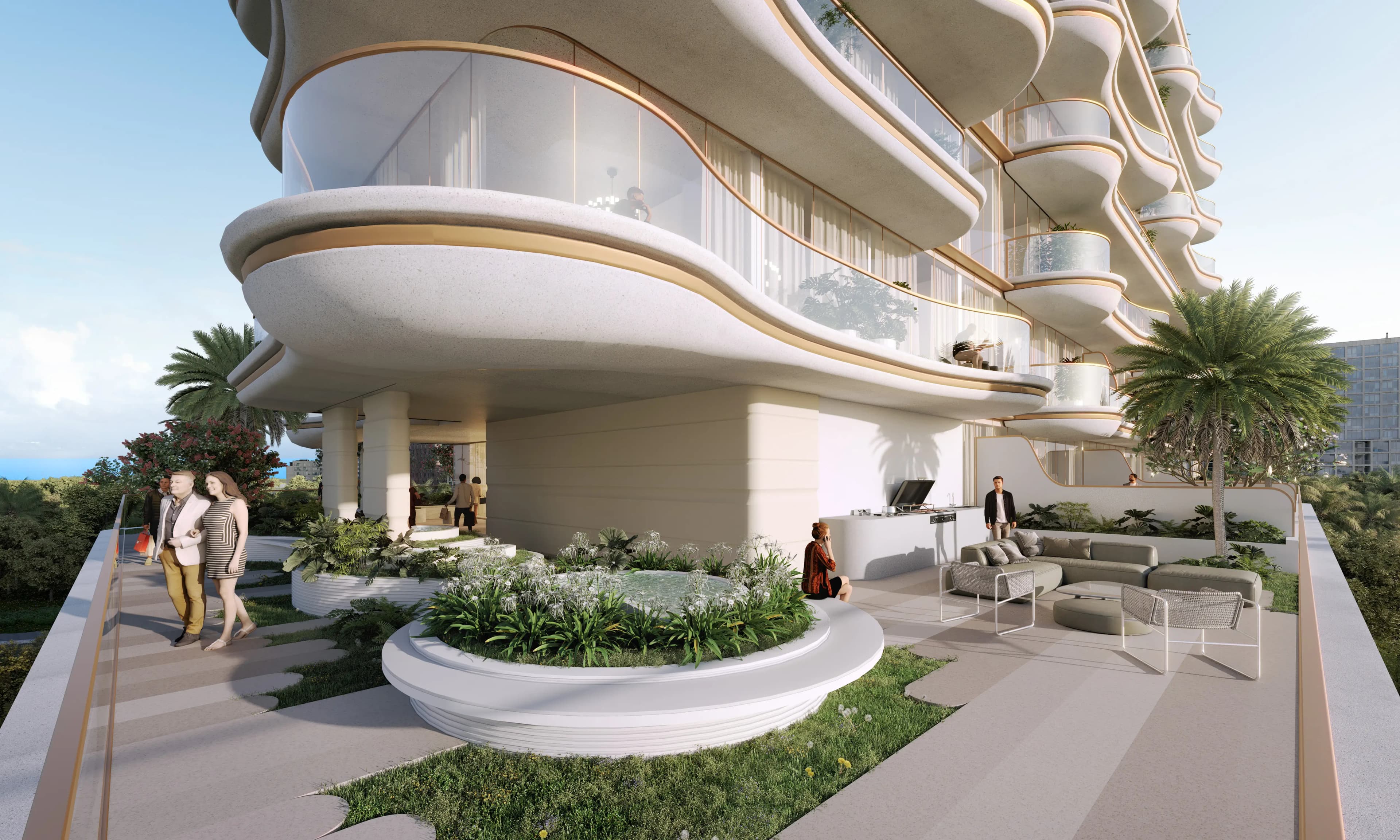 Beach Walk Residence 4 - Balcony View | Imtiaz Developments