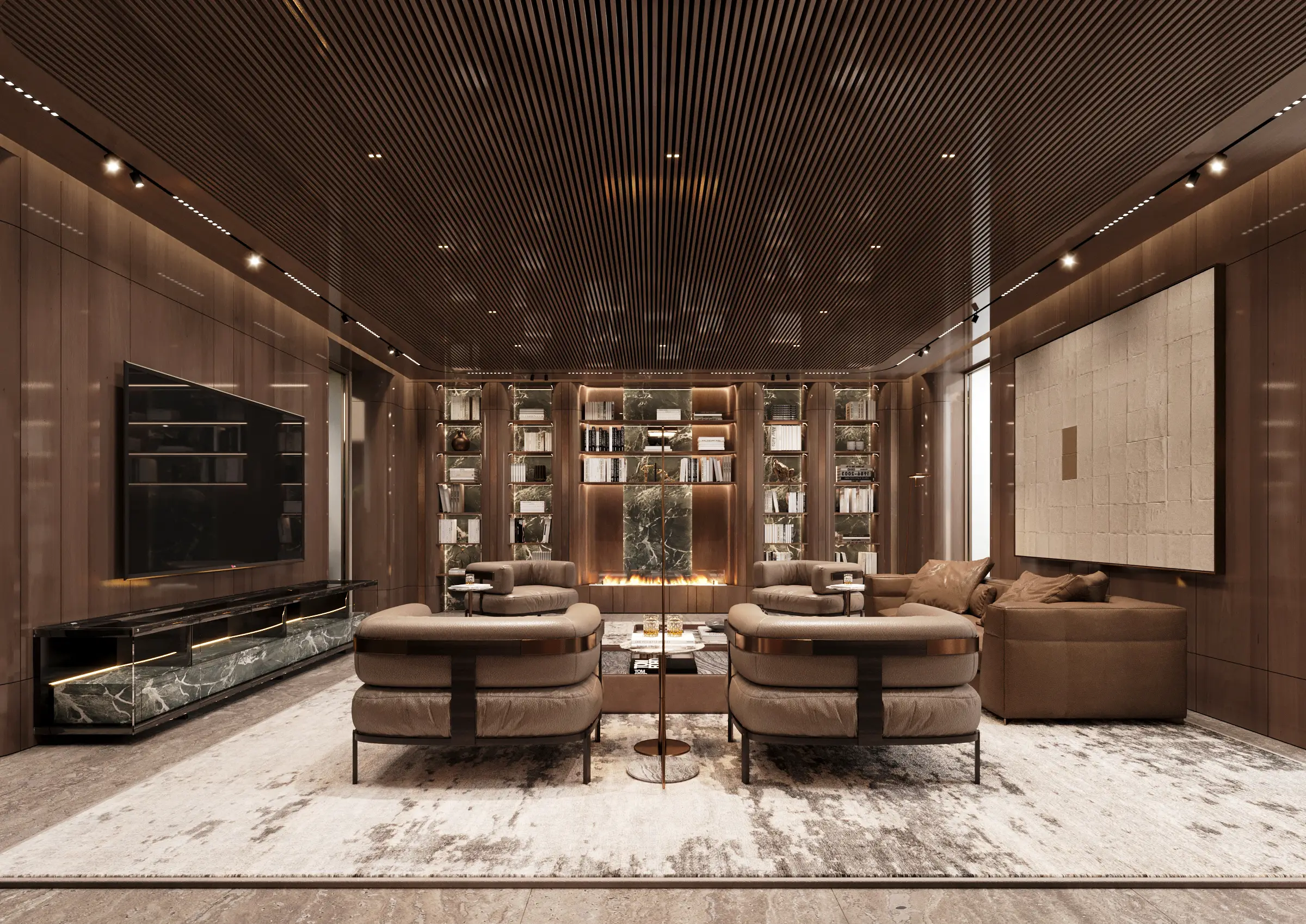 Orla Dorchester Collection - Living Room Interior | Omniyat Properties
