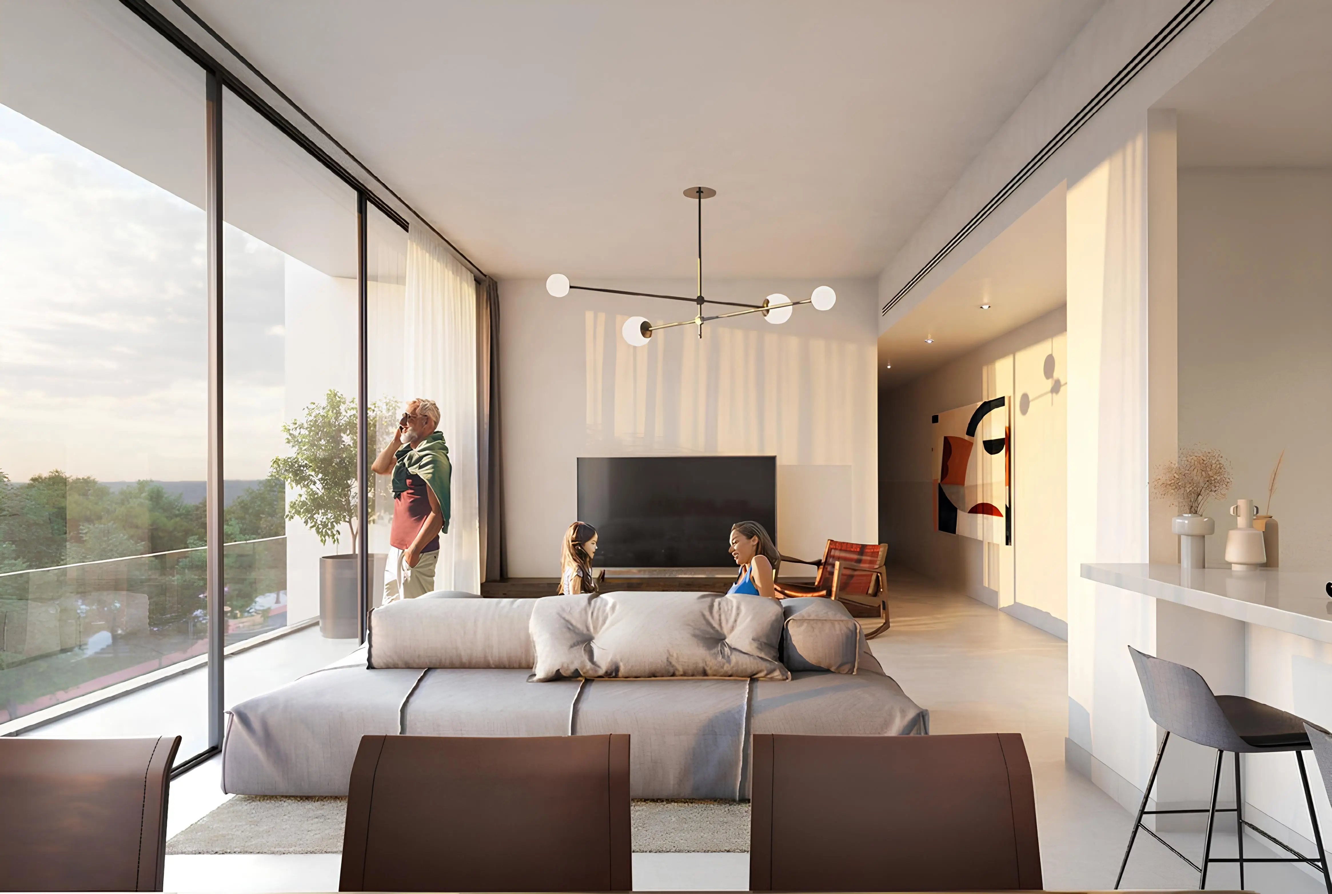 Safa Parkview - Living Room Interior | Arada Properties