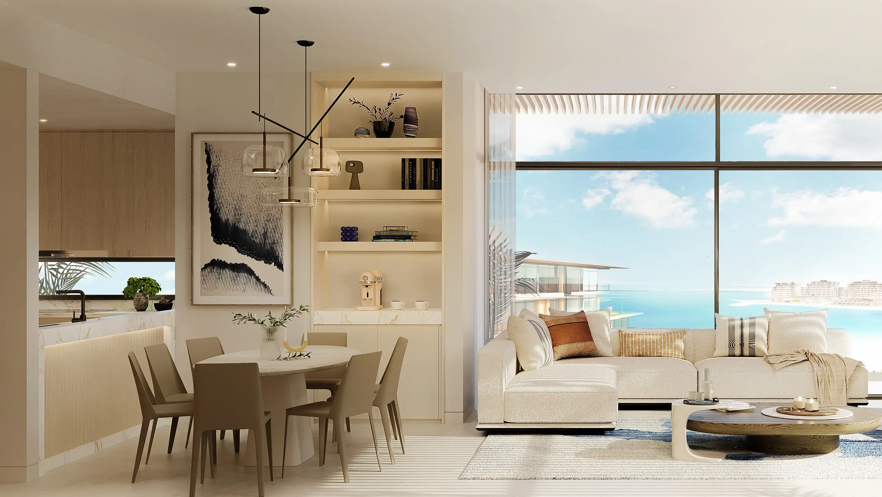 Bay Residences Dubai Islands - Living Room Interior | Nakheel Properties