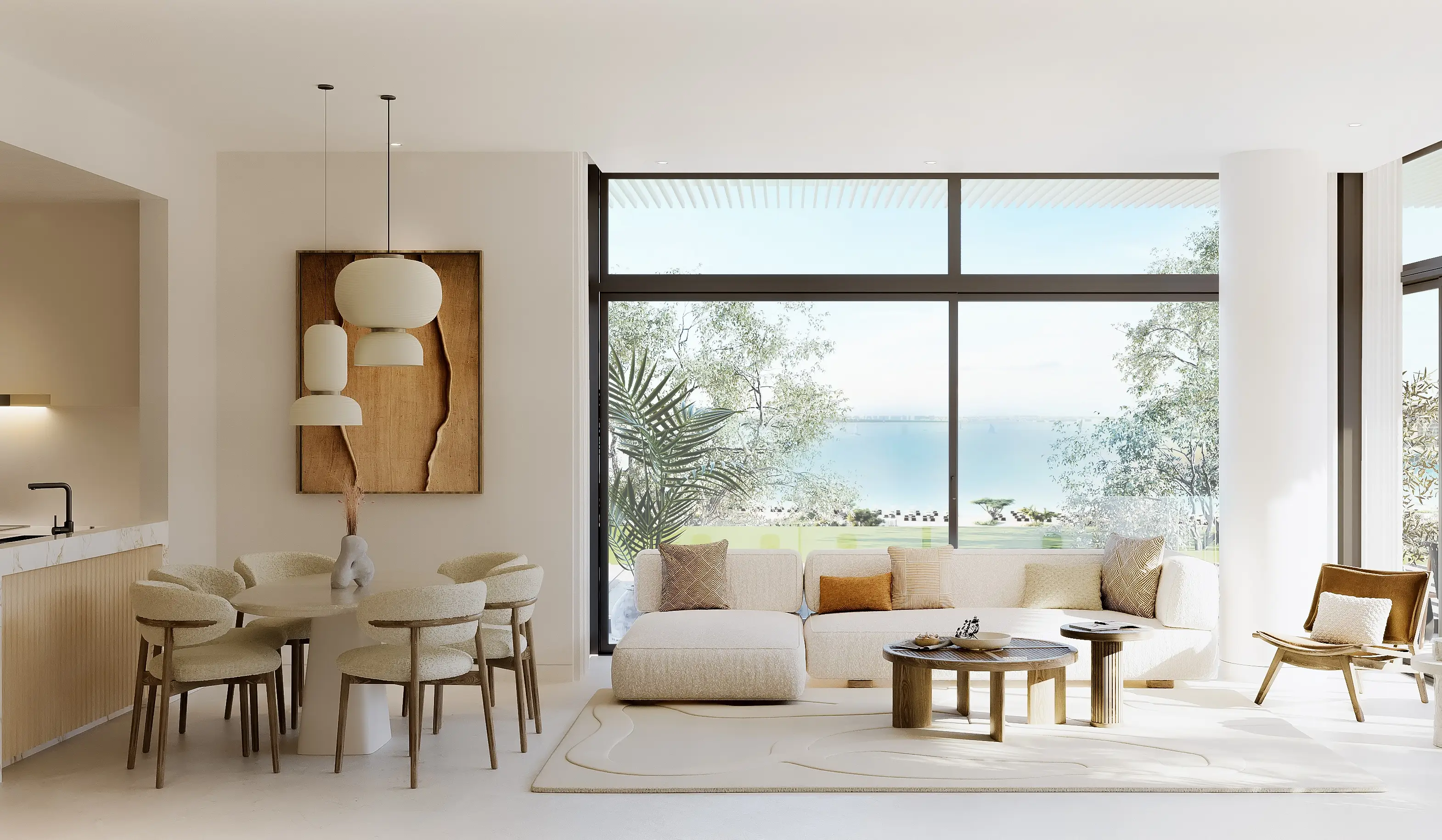 Bay Residences Dubai Islands - Living Room Interior | Nakheel Properties