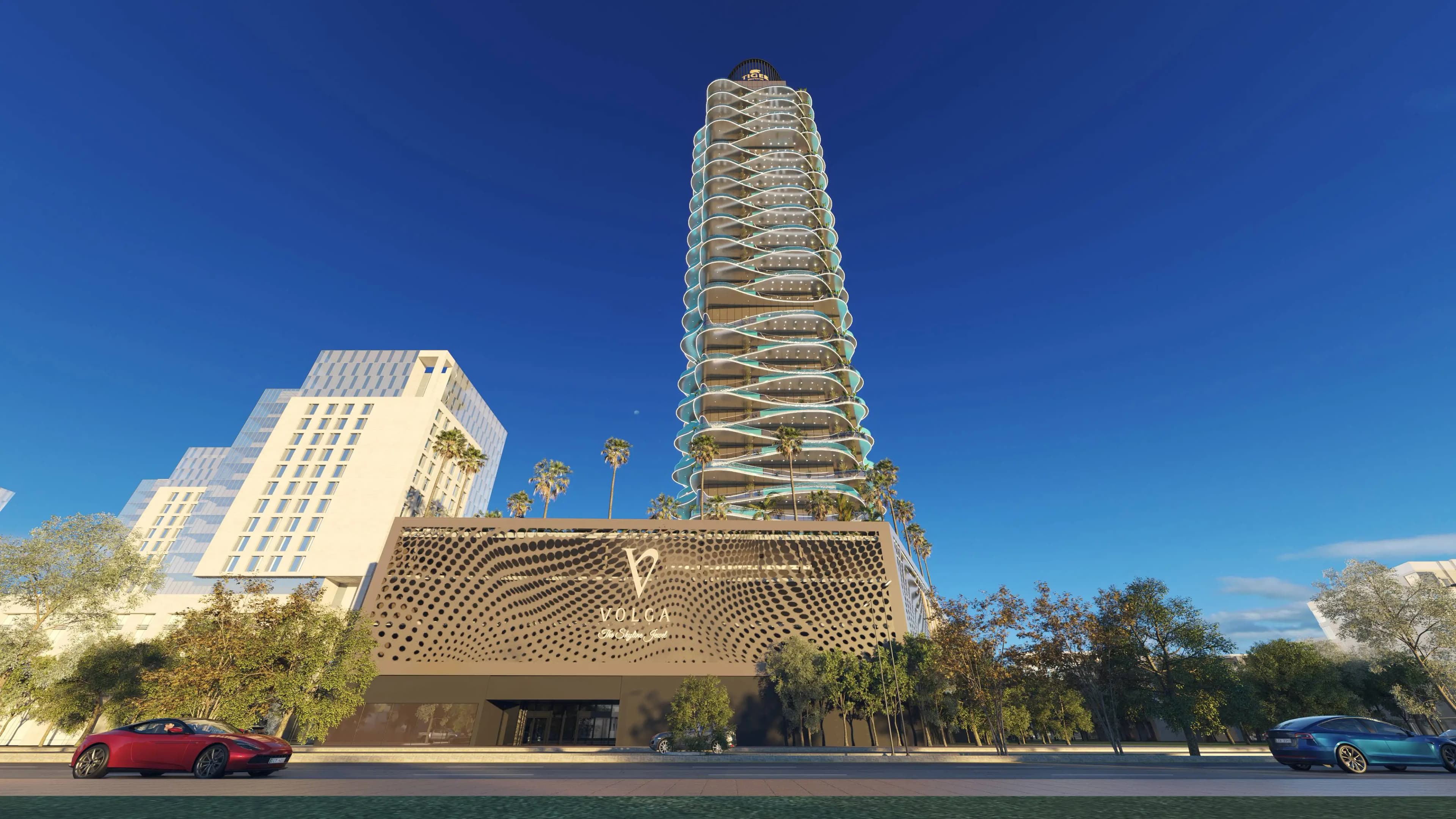 Volga Tower - Exterior Facade | Tiger Group