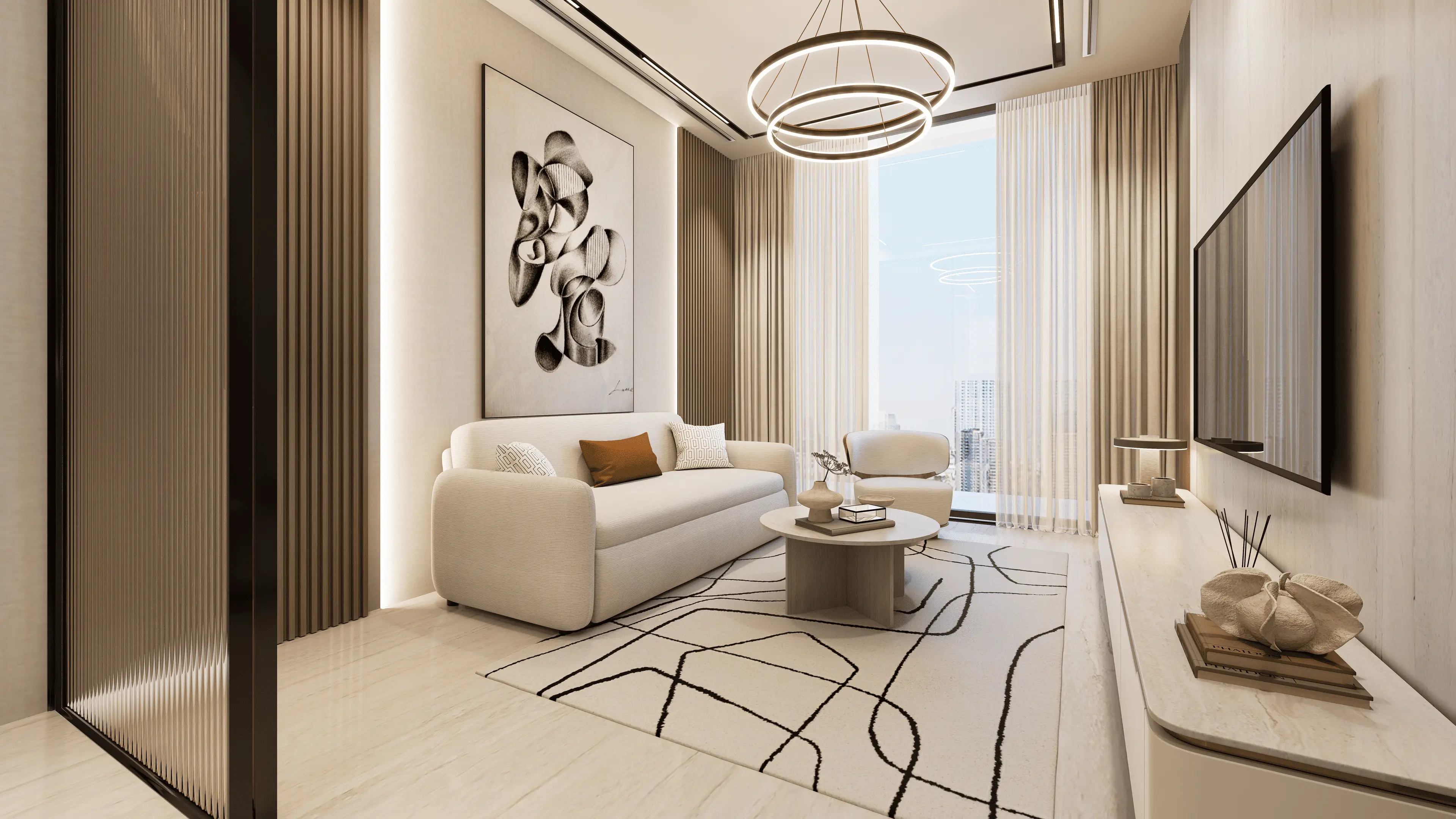 Aspirz by Danube - Living Room Interior | Danube Properties