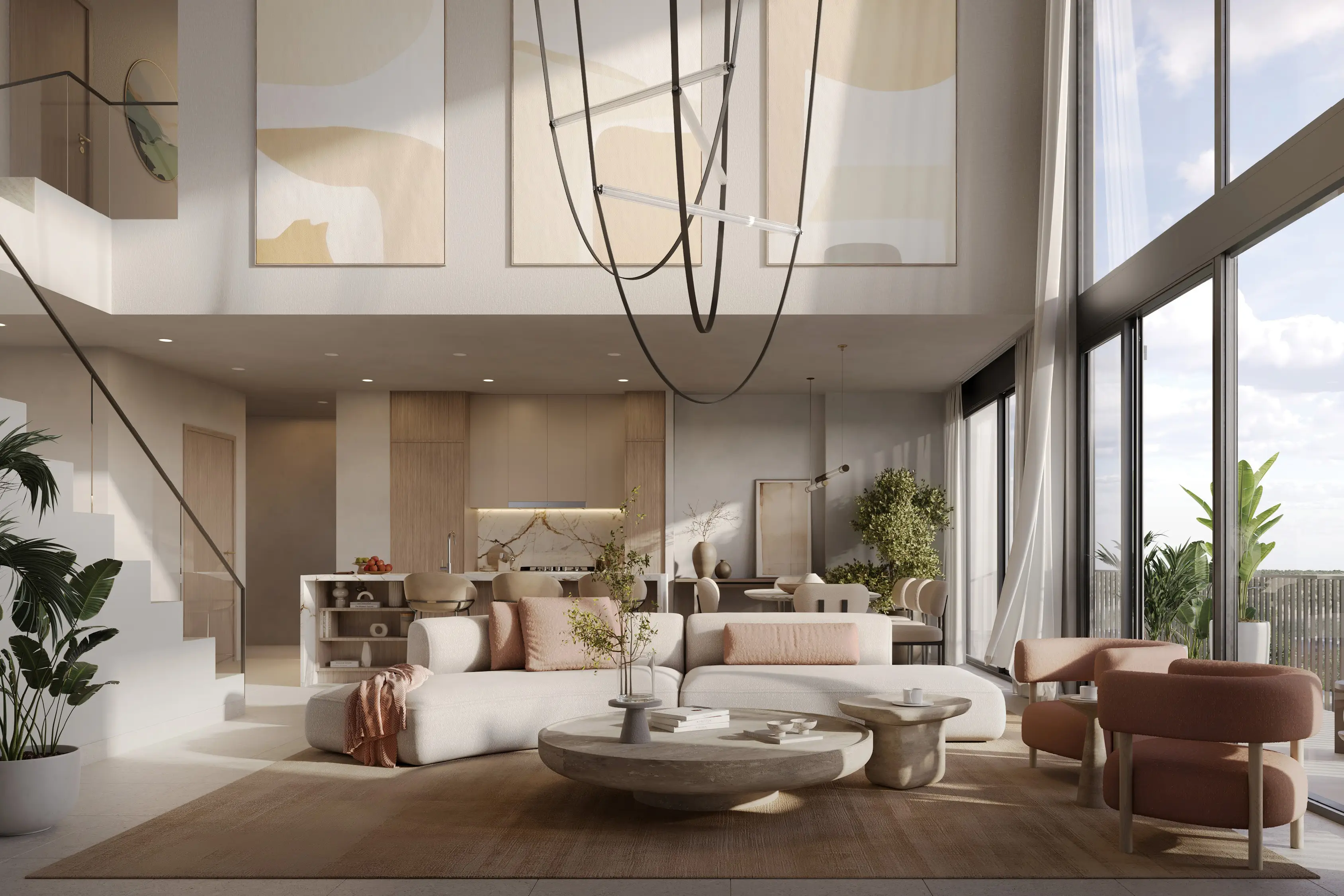 Ghaf Woods Distrikt 1 - Living Room Interior | Majid Al Futtaim