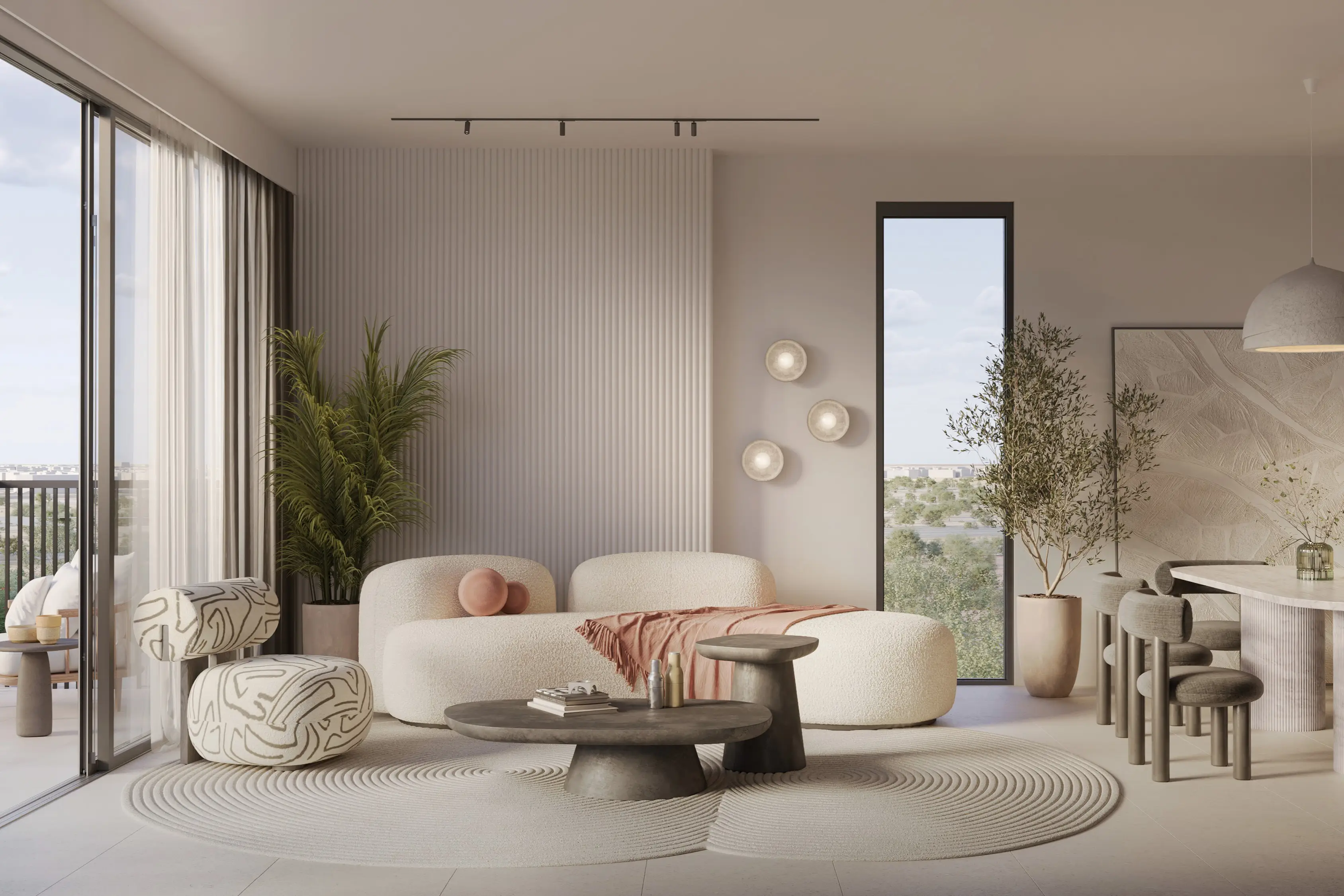 Ghaf Woods Distrikt 1 - Living Room Interior | Majid Al Futtaim