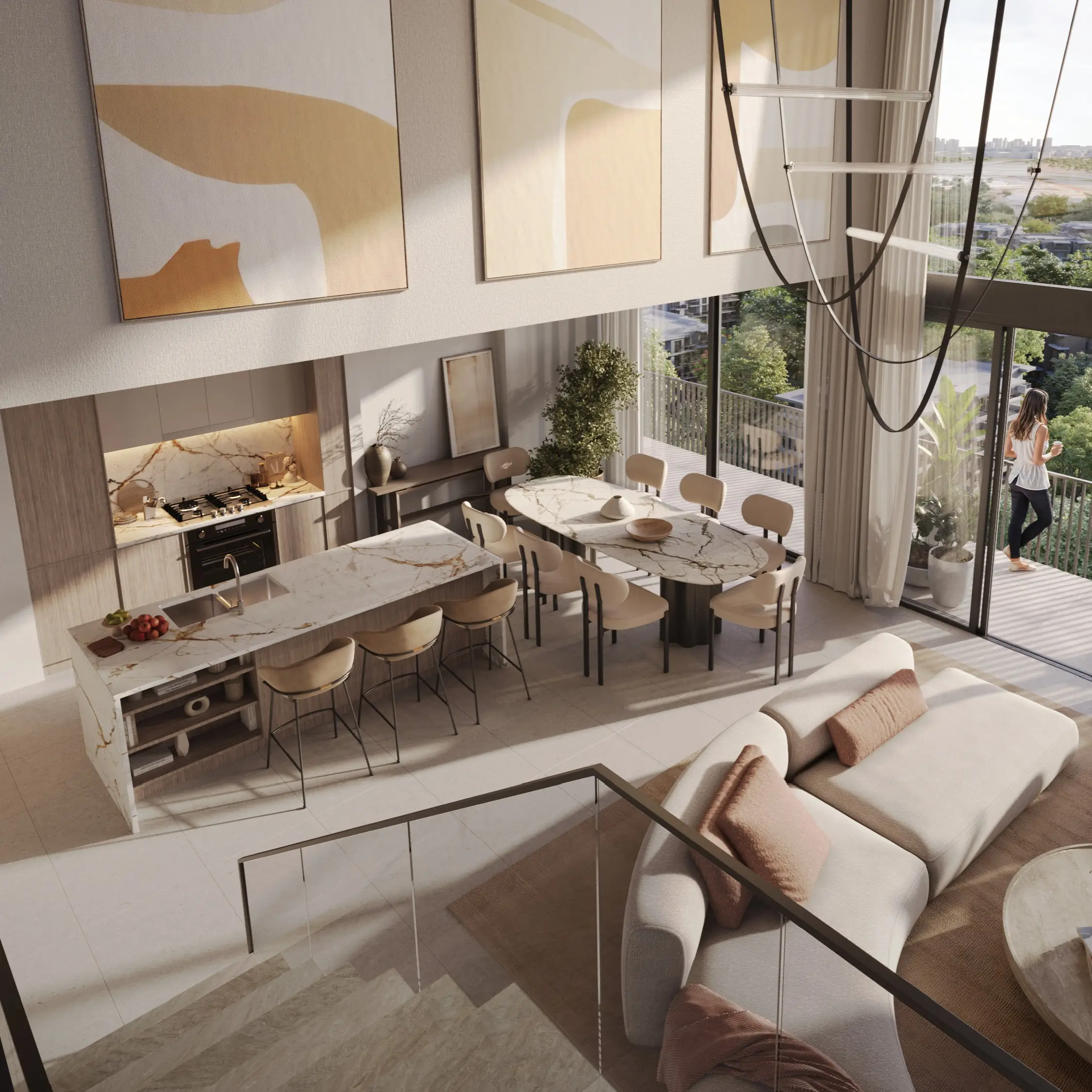 Ghaf Woods Distrikt 1 - Living Room Interior | Majid Al Futtaim