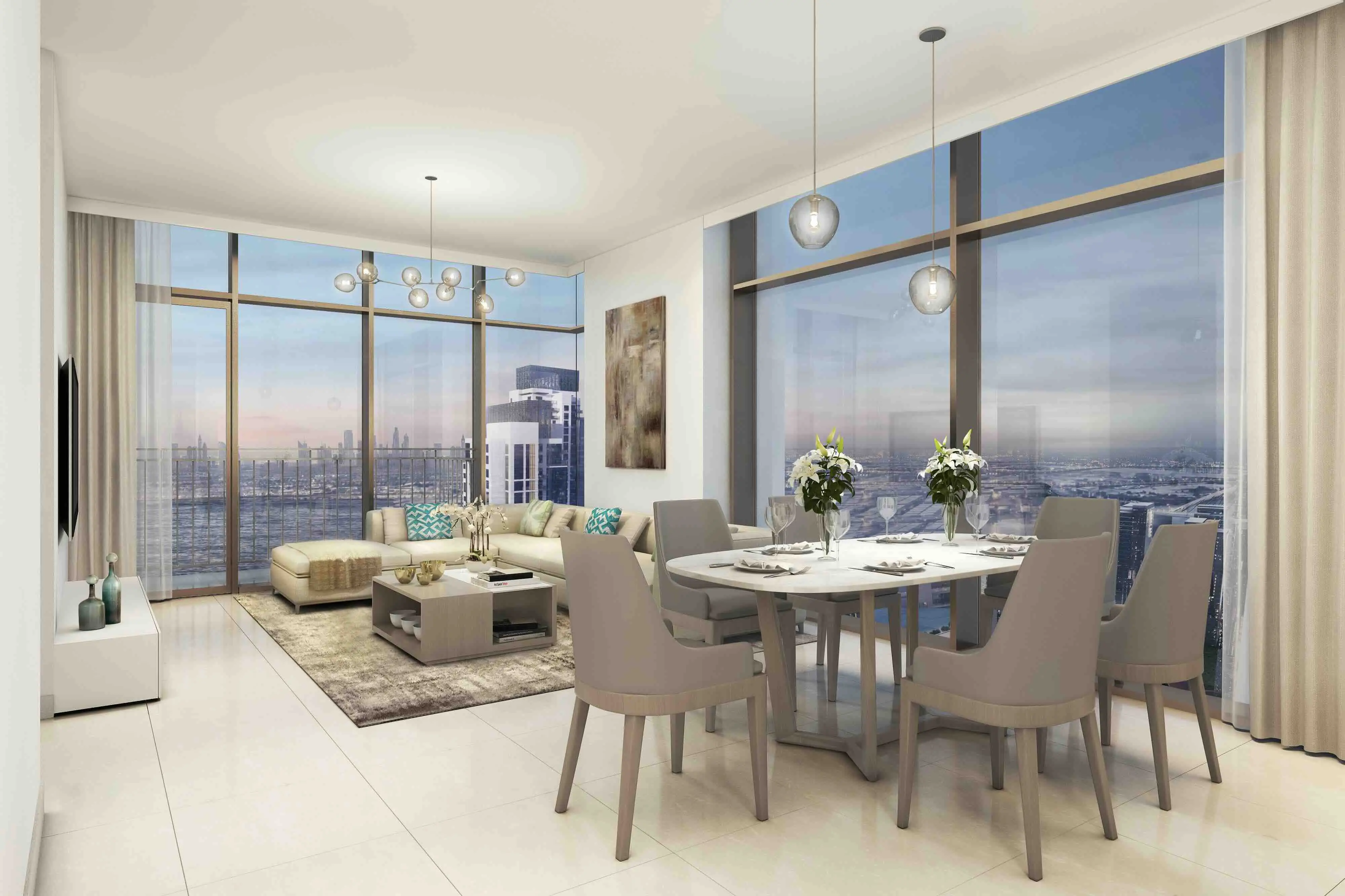 Creekside 18 - Living Room Interior | Emaar Properties