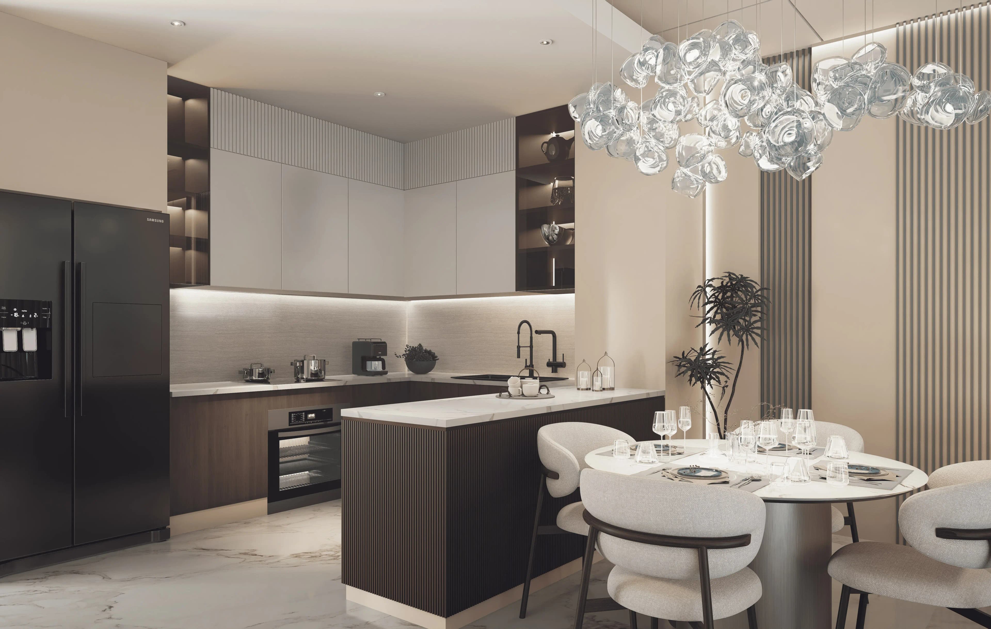Ocean Bay by SD - Kitchen Interior | Samana Developers