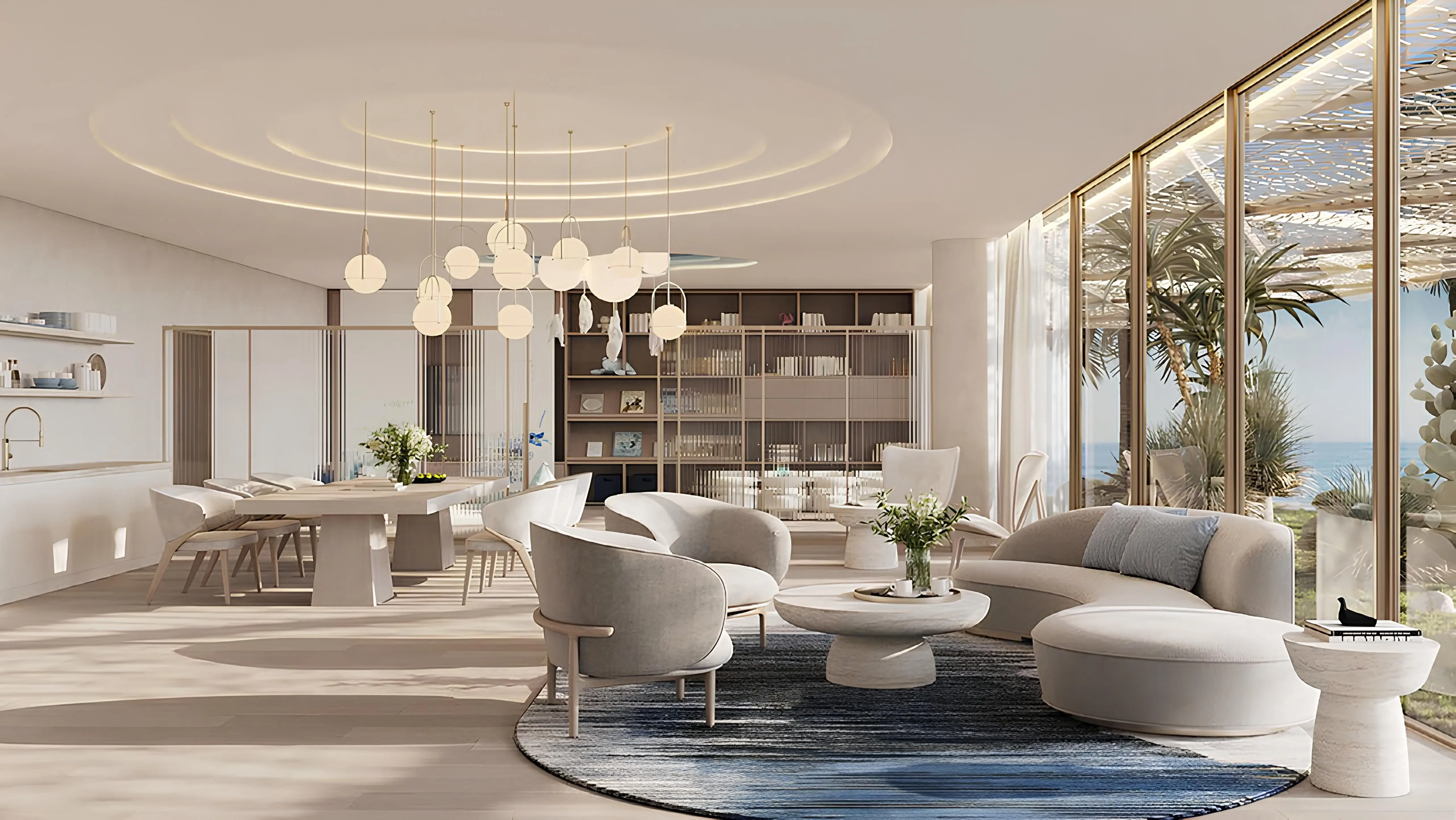 Nikki Beach Residences - Living Room Interior | Aldar Properties
