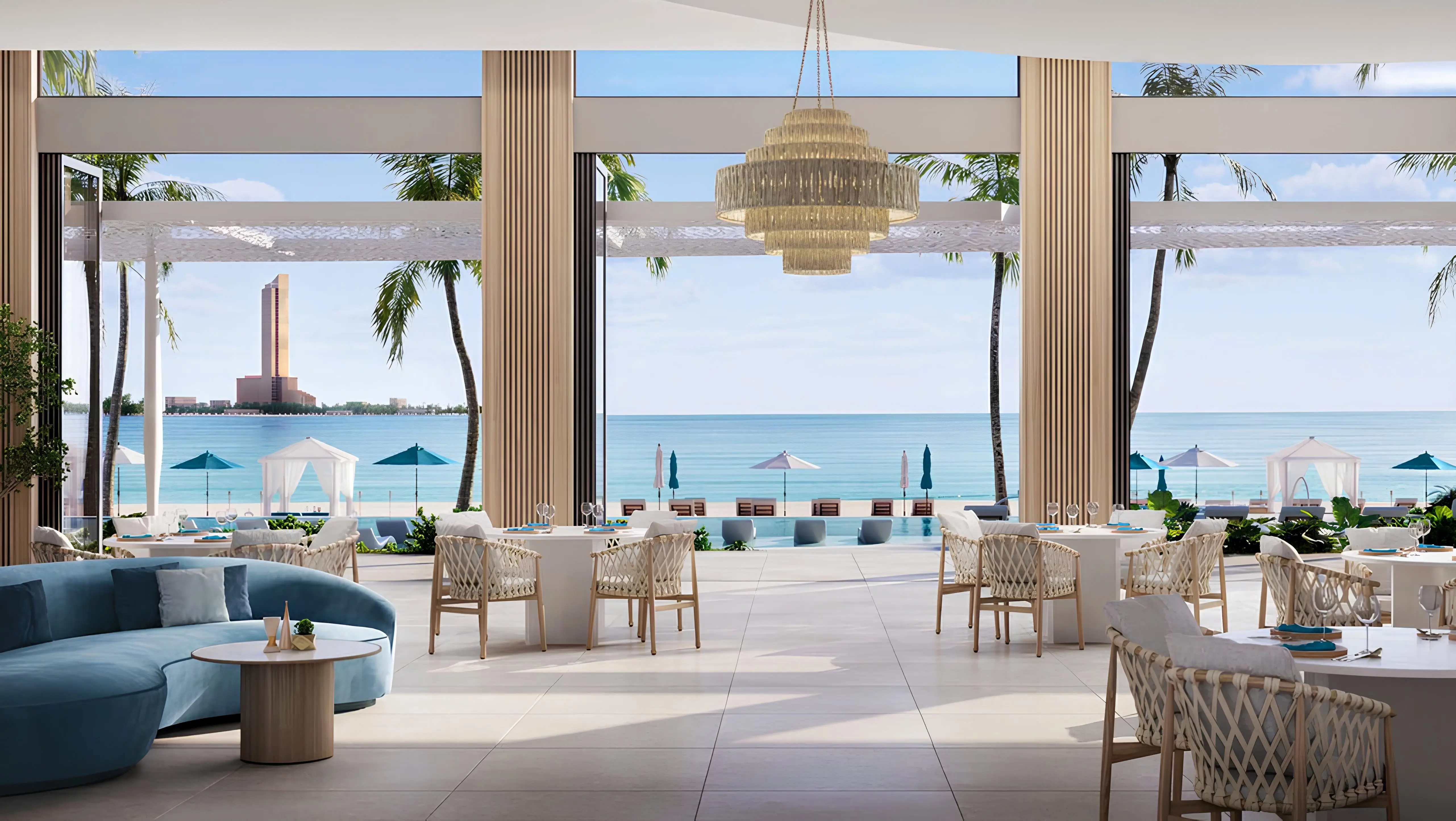 Nikki Beach Residences - Living Room Interior | Aldar Properties