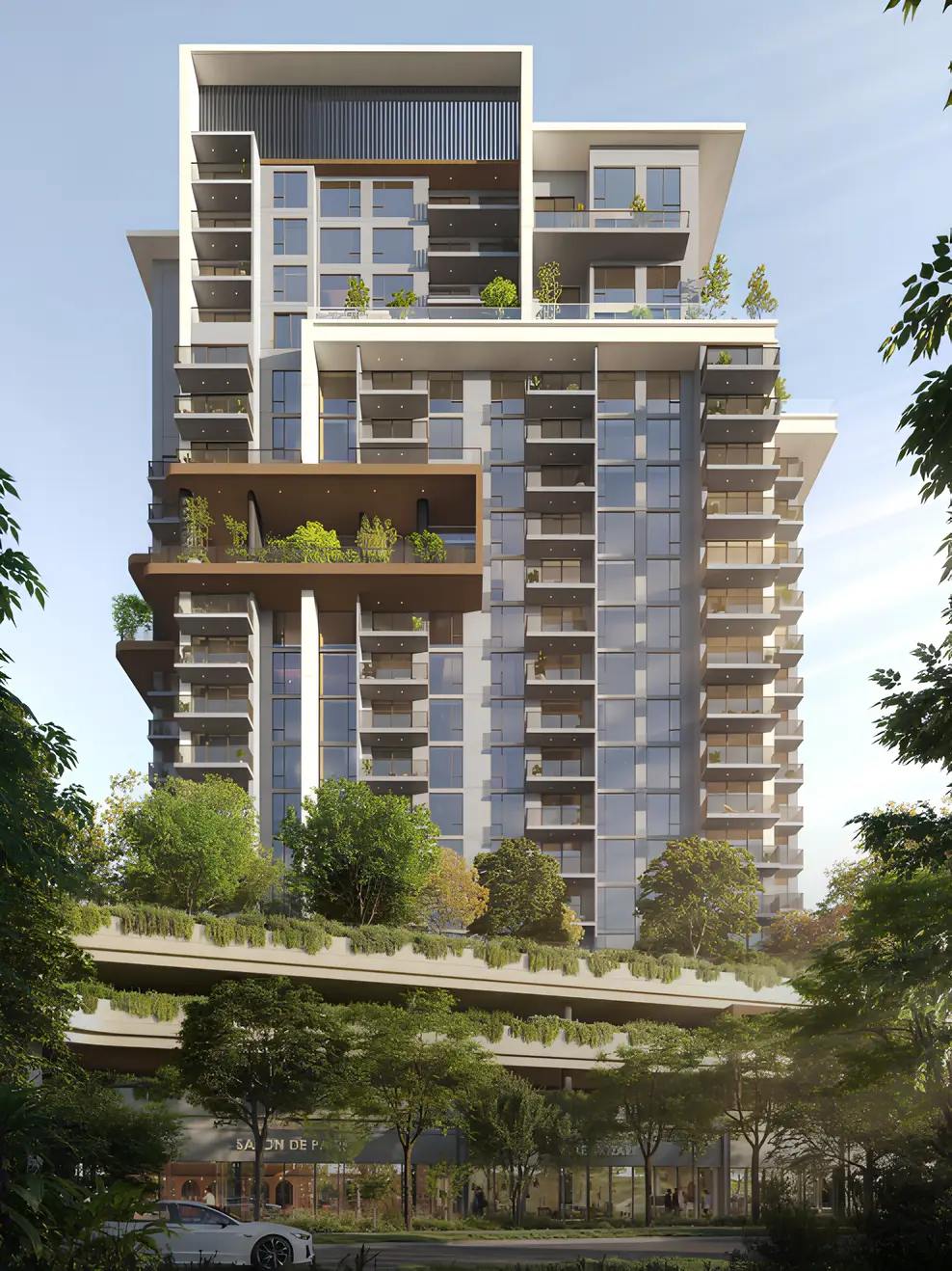 Ghaf Woods Distrikt 2 - Exterior Facade | Majid Al Futtaim