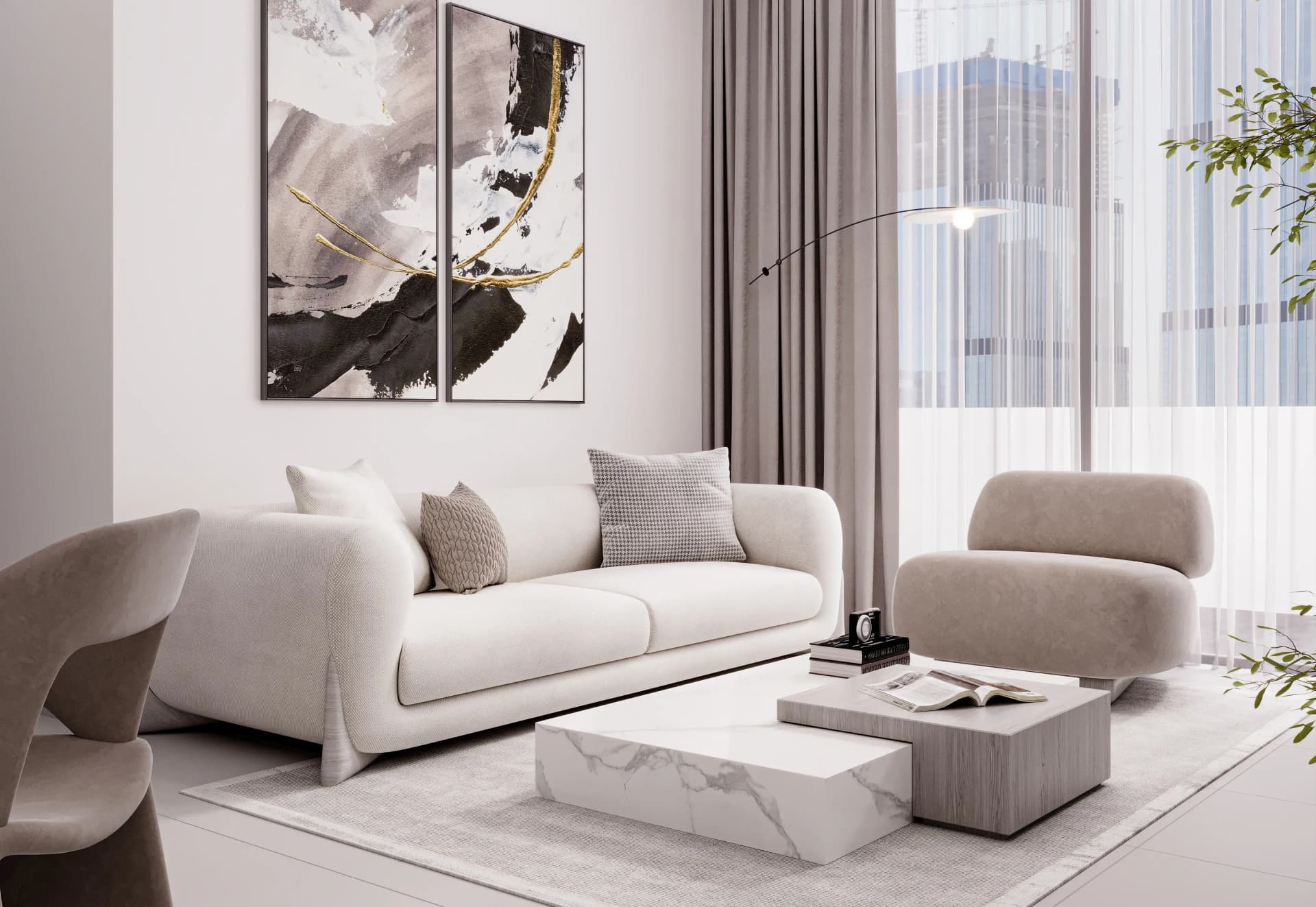 EVERGR1N House 4 - Living Room Interior | Object One Real Estate Development