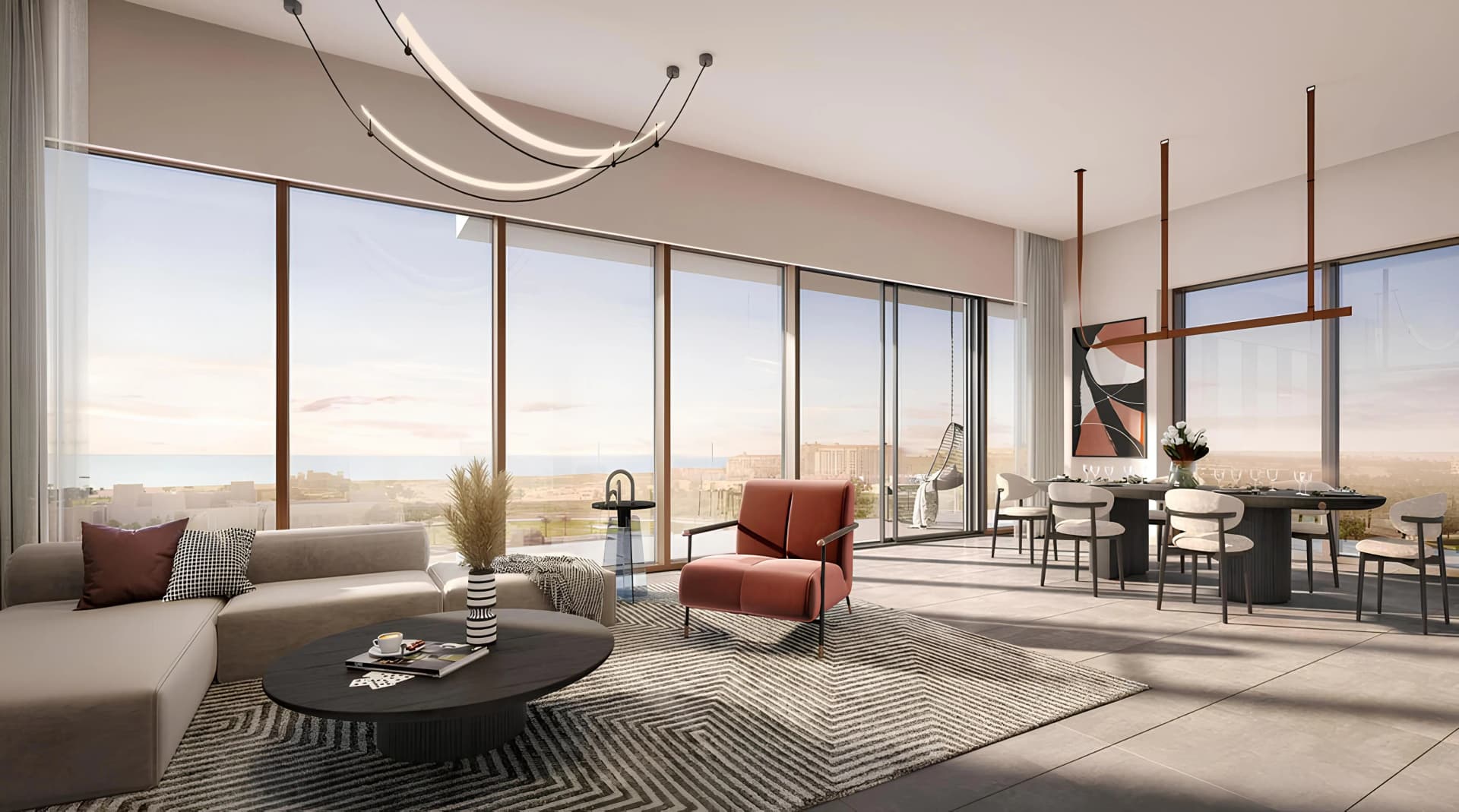 Manarat Living 1 - Living Room Interior | Aldar Properties