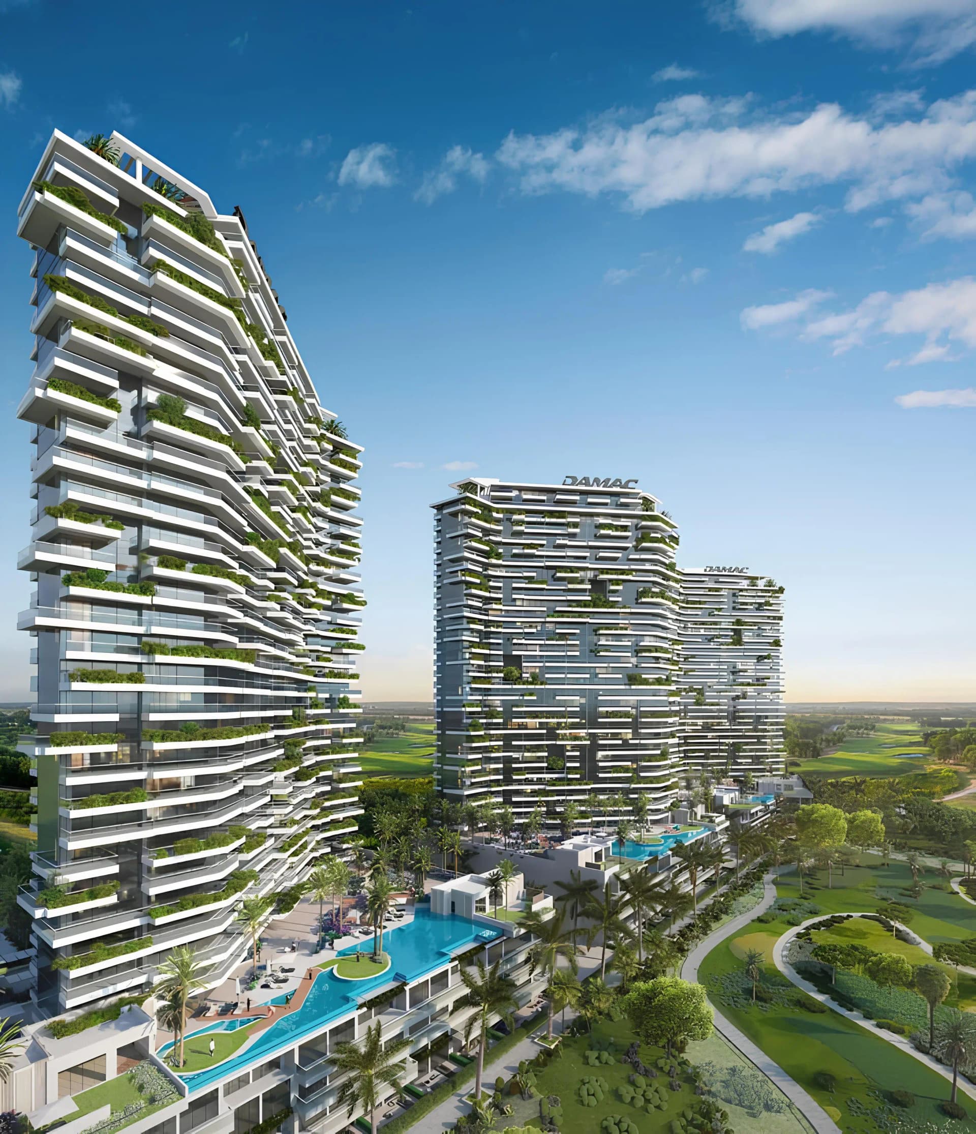 Golf Greens 2A - Exterior Facade | DAMAC Properties