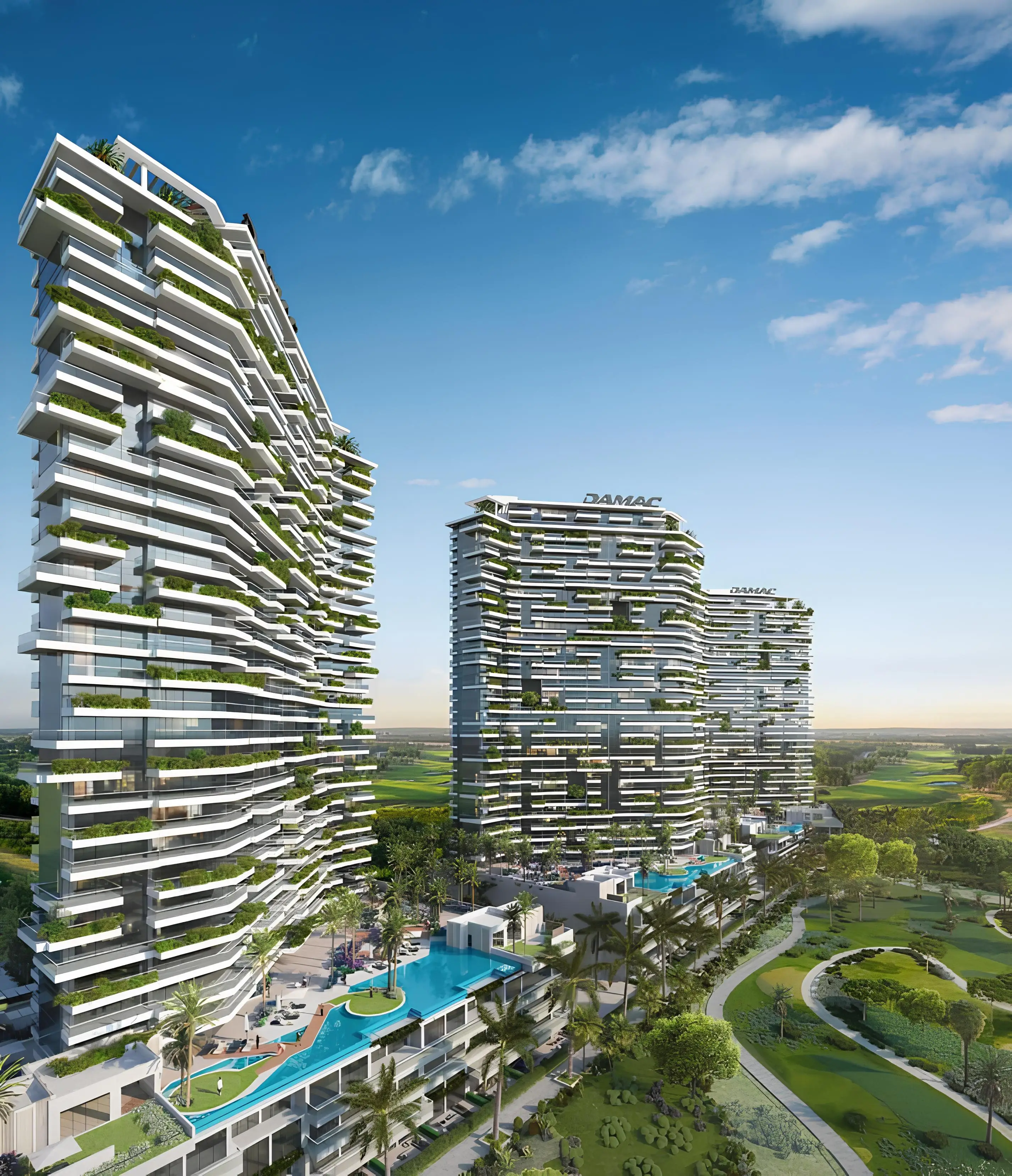 Golf Greens 2A - Exterior Facade | DAMAC Properties