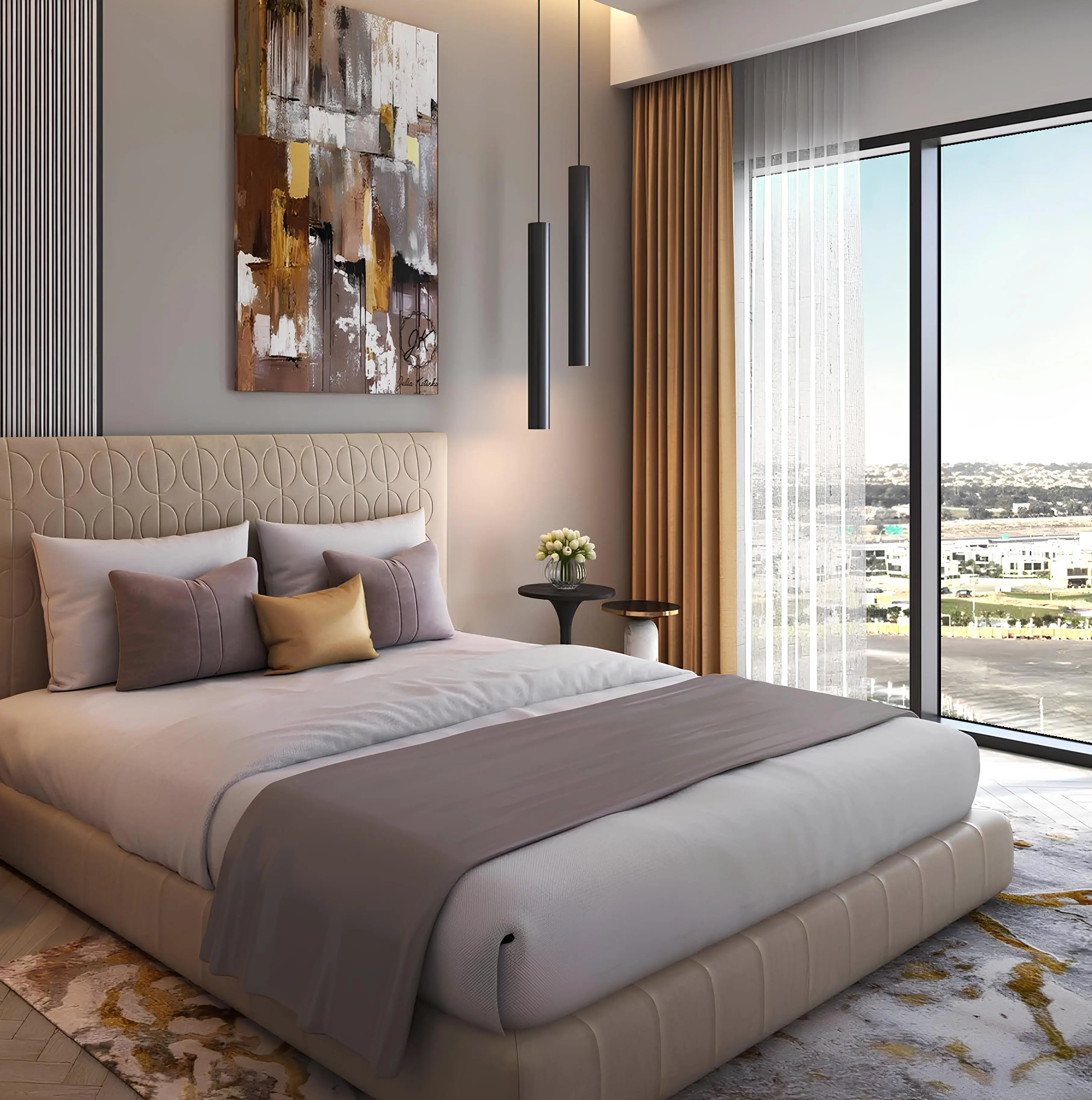 Golf Greens 2A - Bedroom Interior | DAMAC Properties