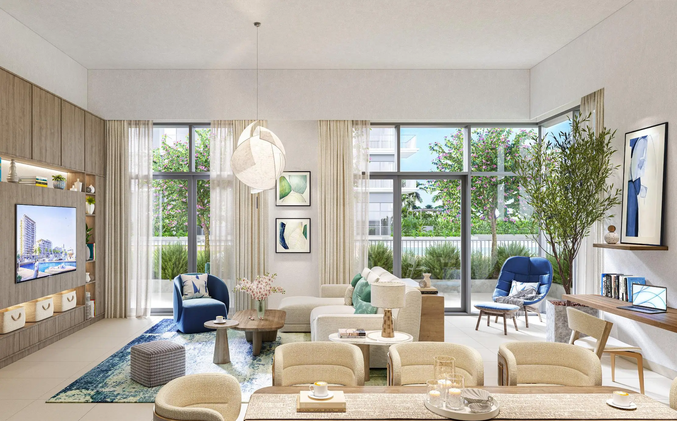 Seascape - Living Room Interior | Emaar Properties