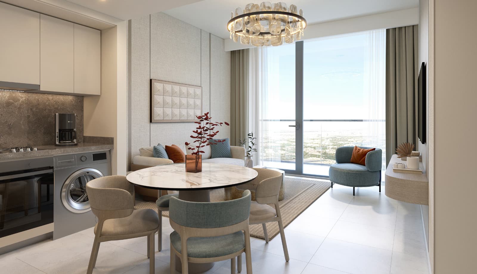Azizi Abraham - Kitchen Interior | Azizi Developments