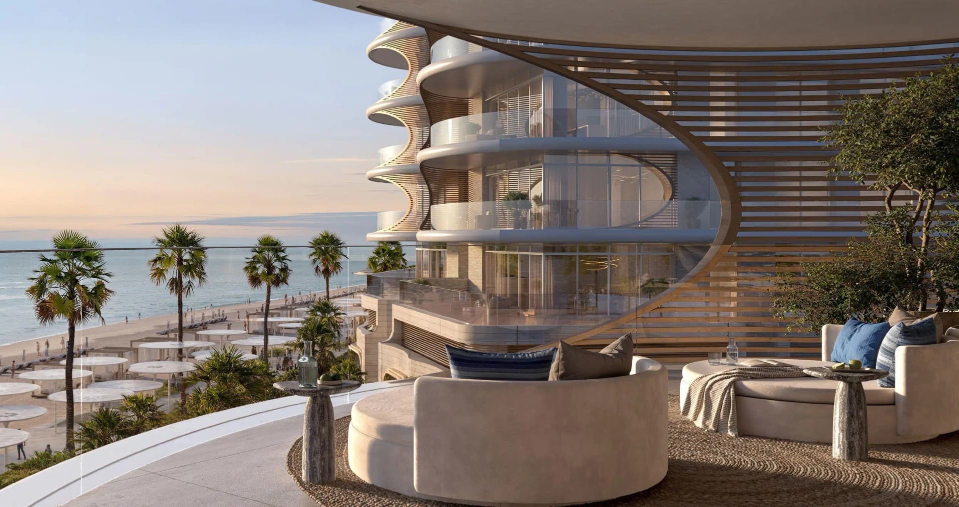 Fahid Beach Terraces - Balcony View | Aldar Properties