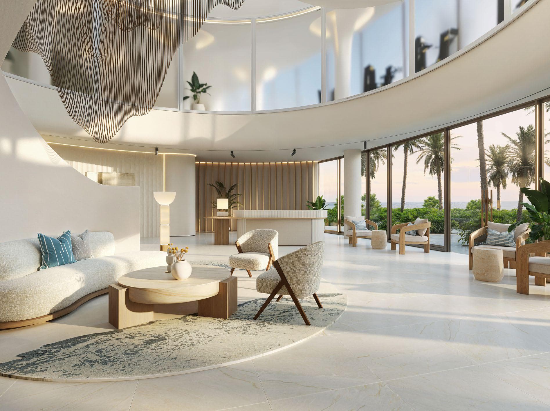 Fahid Beach Terraces - Lobby Interior | Aldar Properties