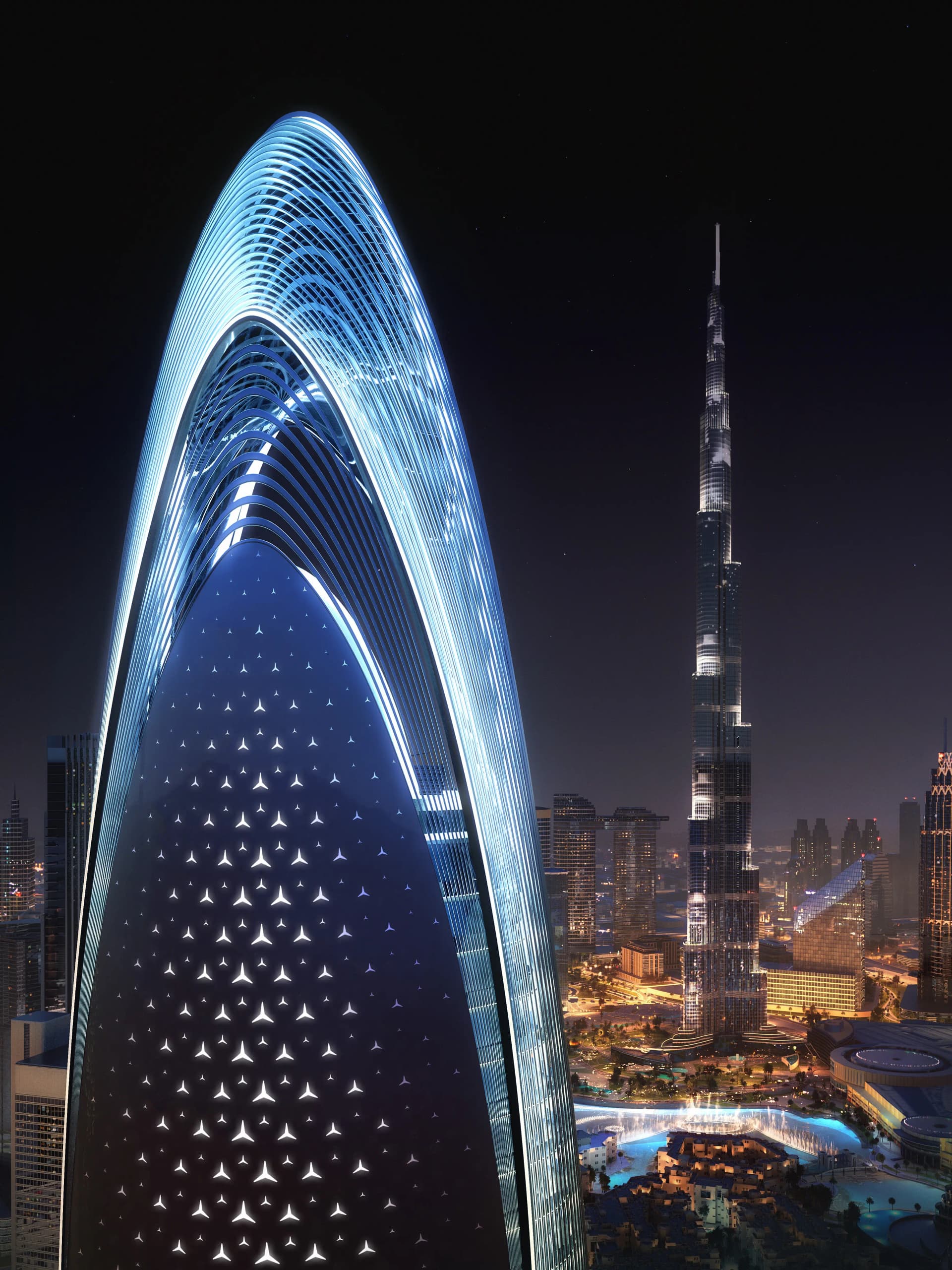 Mercedes-Benz Places - Exterior Facade | Binghatti Developers