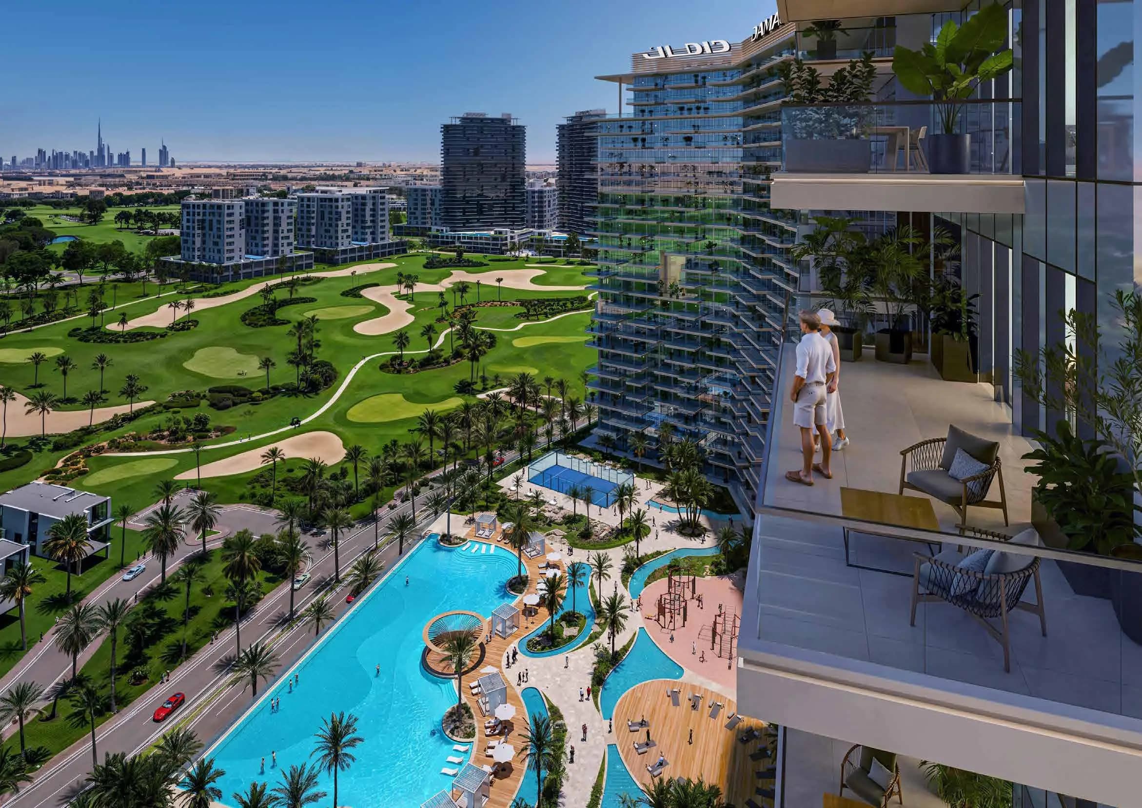 Damac District Tower A - Balcony View | DAMAC Properties