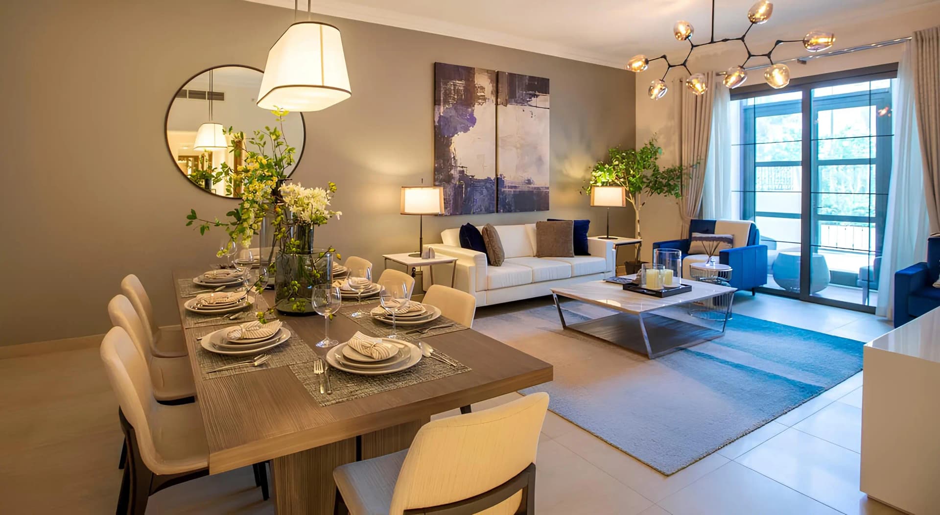 Qamar Badr - Living Room Interior | Nakheel Properties