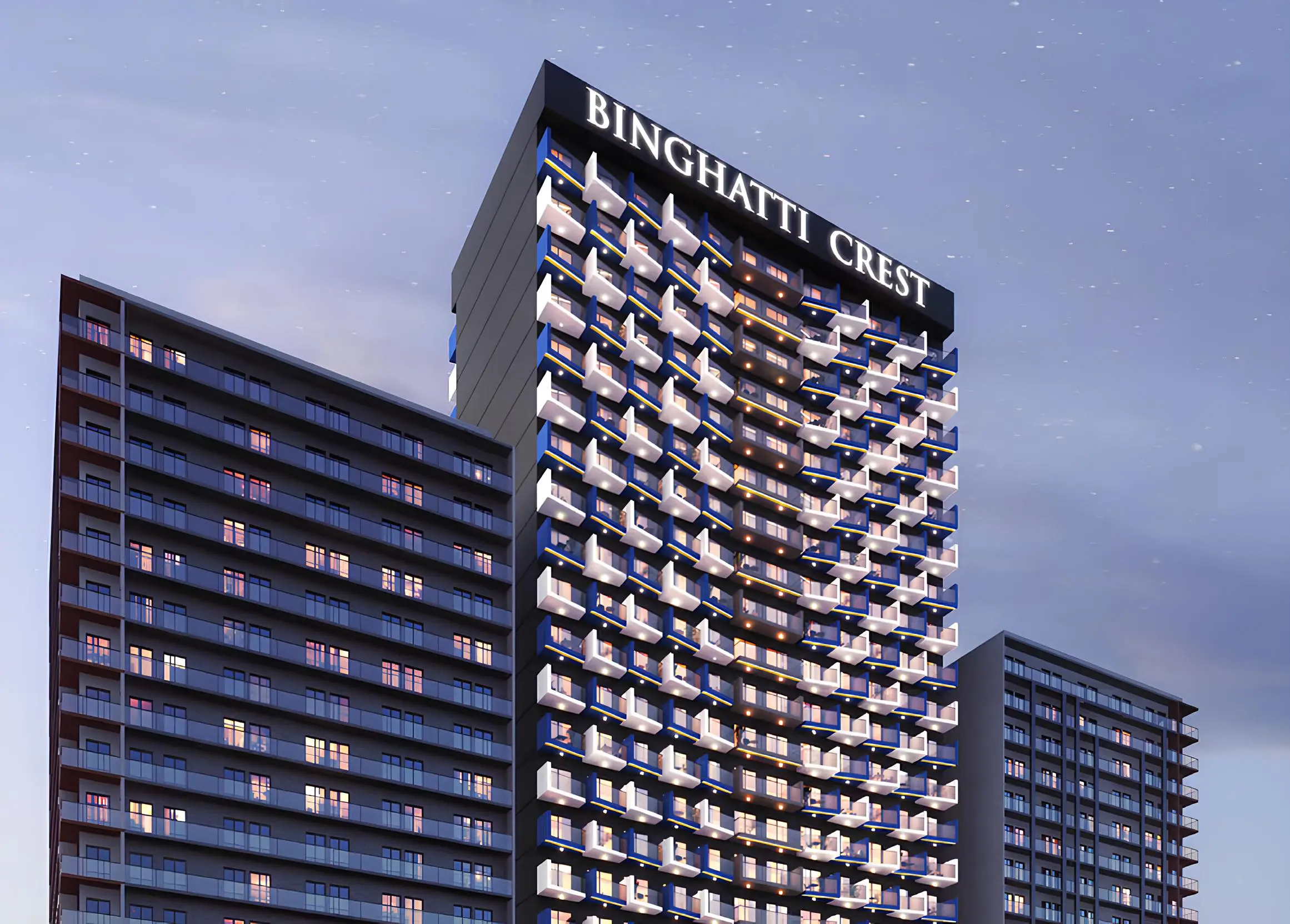 Binghatti Crest - Exterior Facade | Binghatti Developers