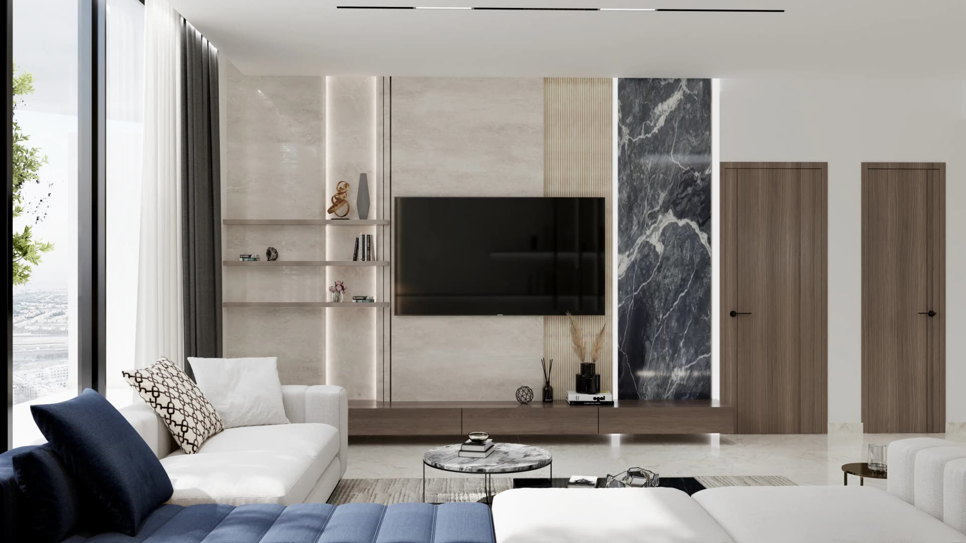 Samana Hills South 3 - Living Room Interior | Samana Developers