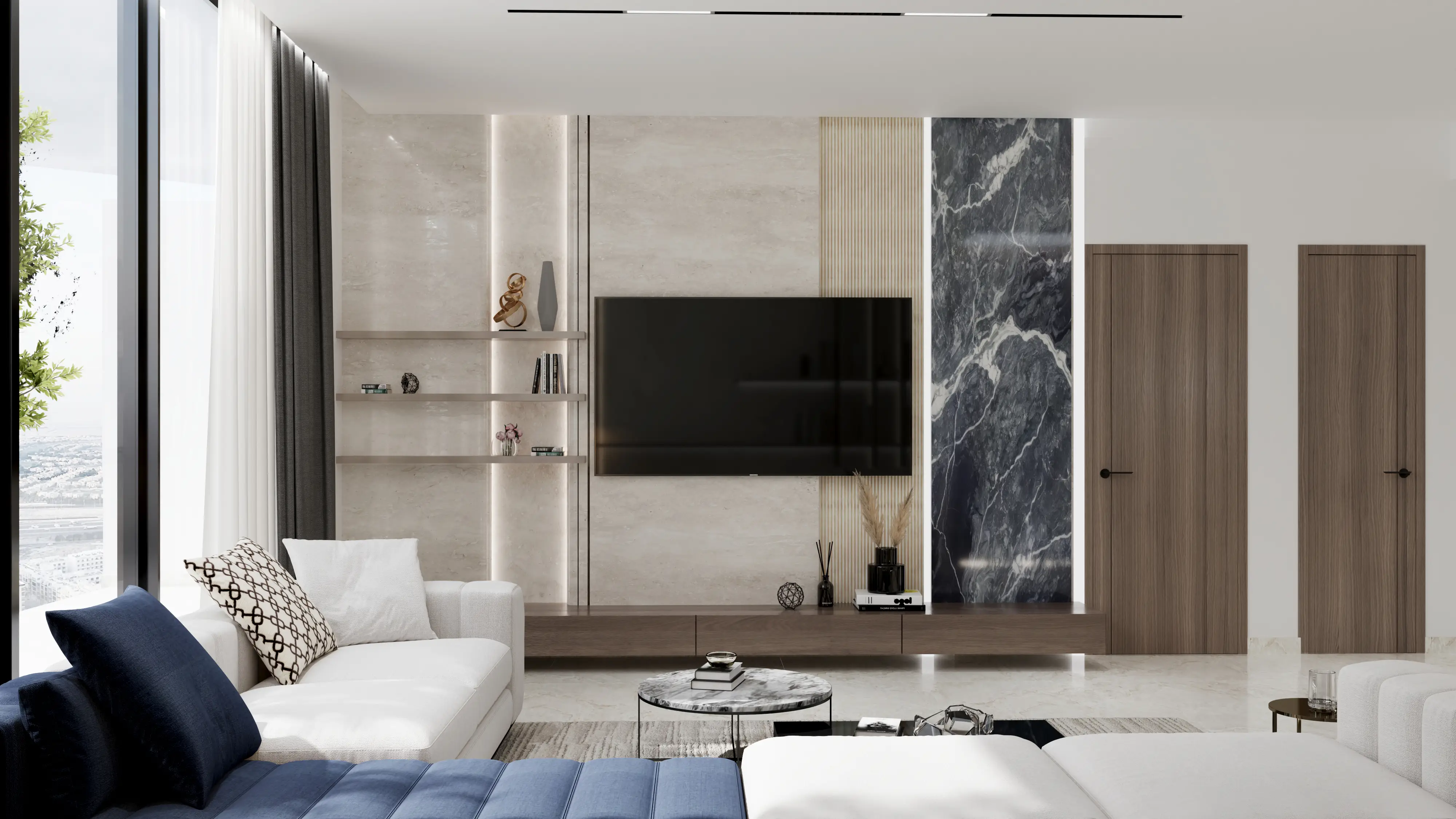 Samana Hills South 3 - Living Room Interior | Samana Developers