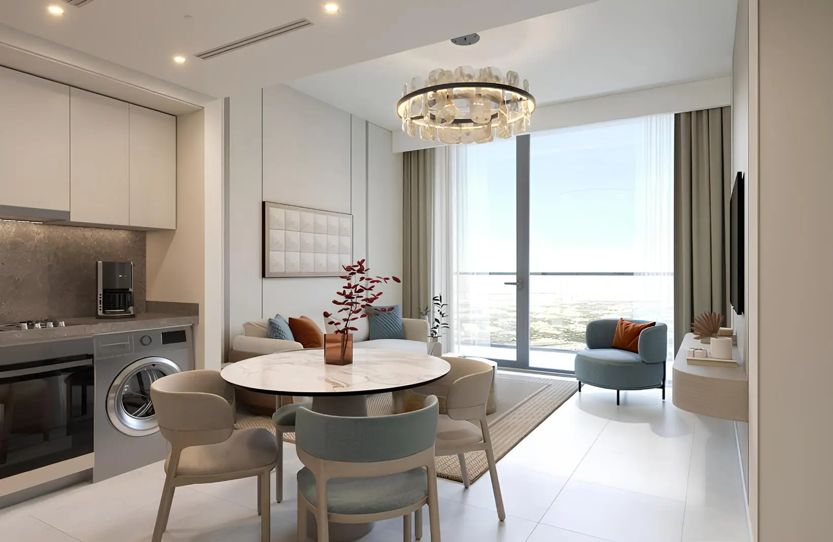 Azizi Noura - Living Room Interior | Azizi Developments