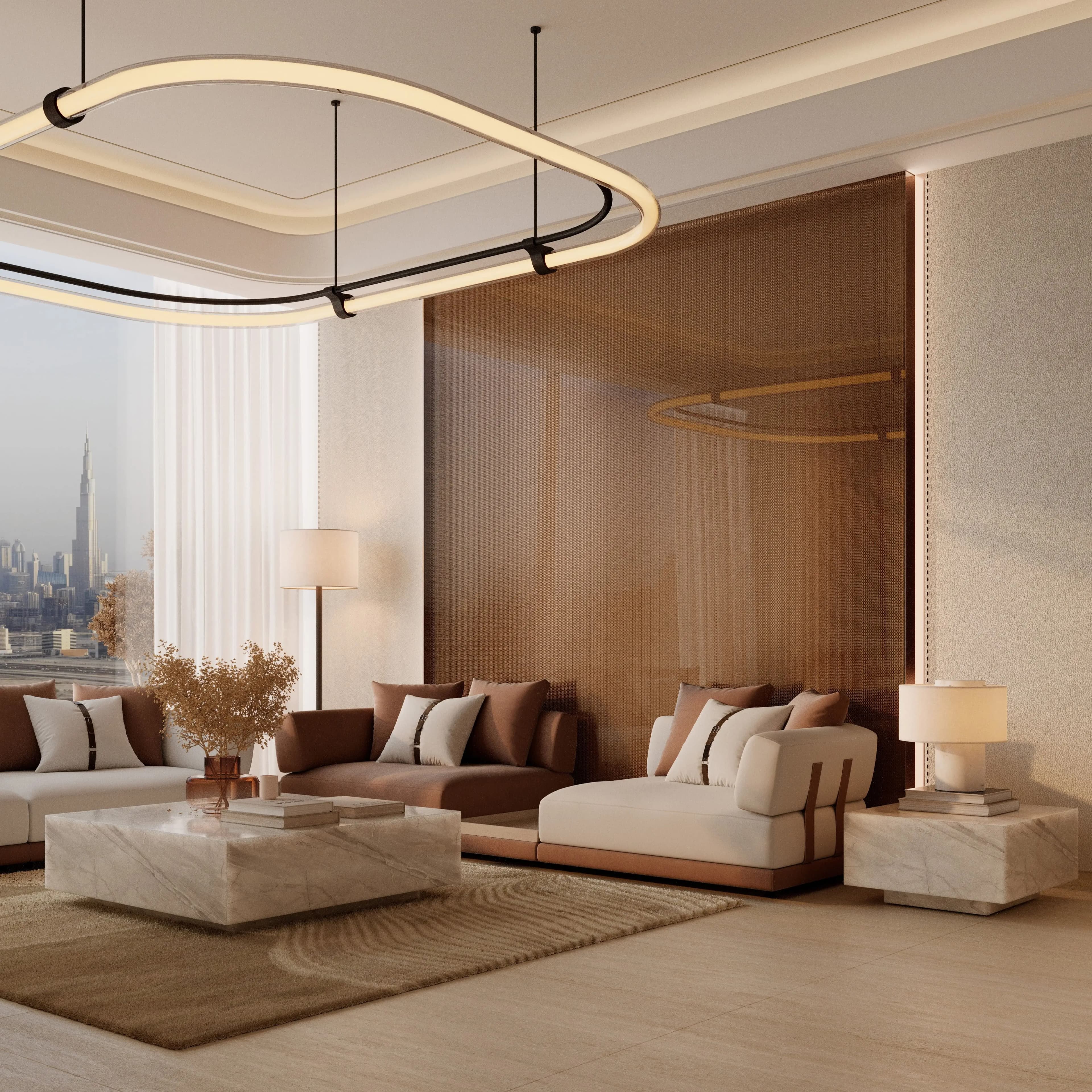 Binghatti Vintage - Living Room Interior | Binghatti Developers