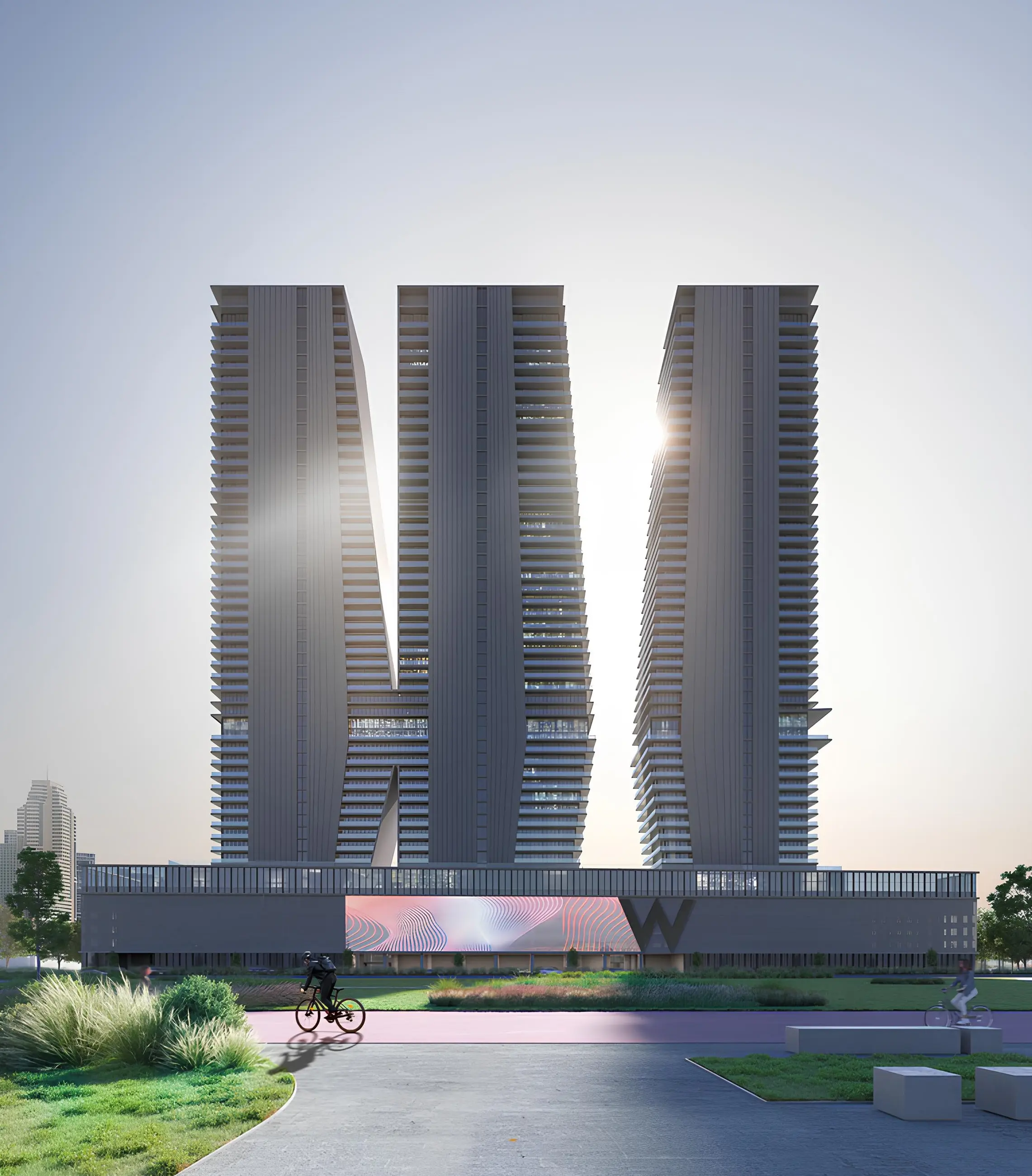 W Residences Tower 3 at Dubai Harbour - Exterior Facade | Arada Properties