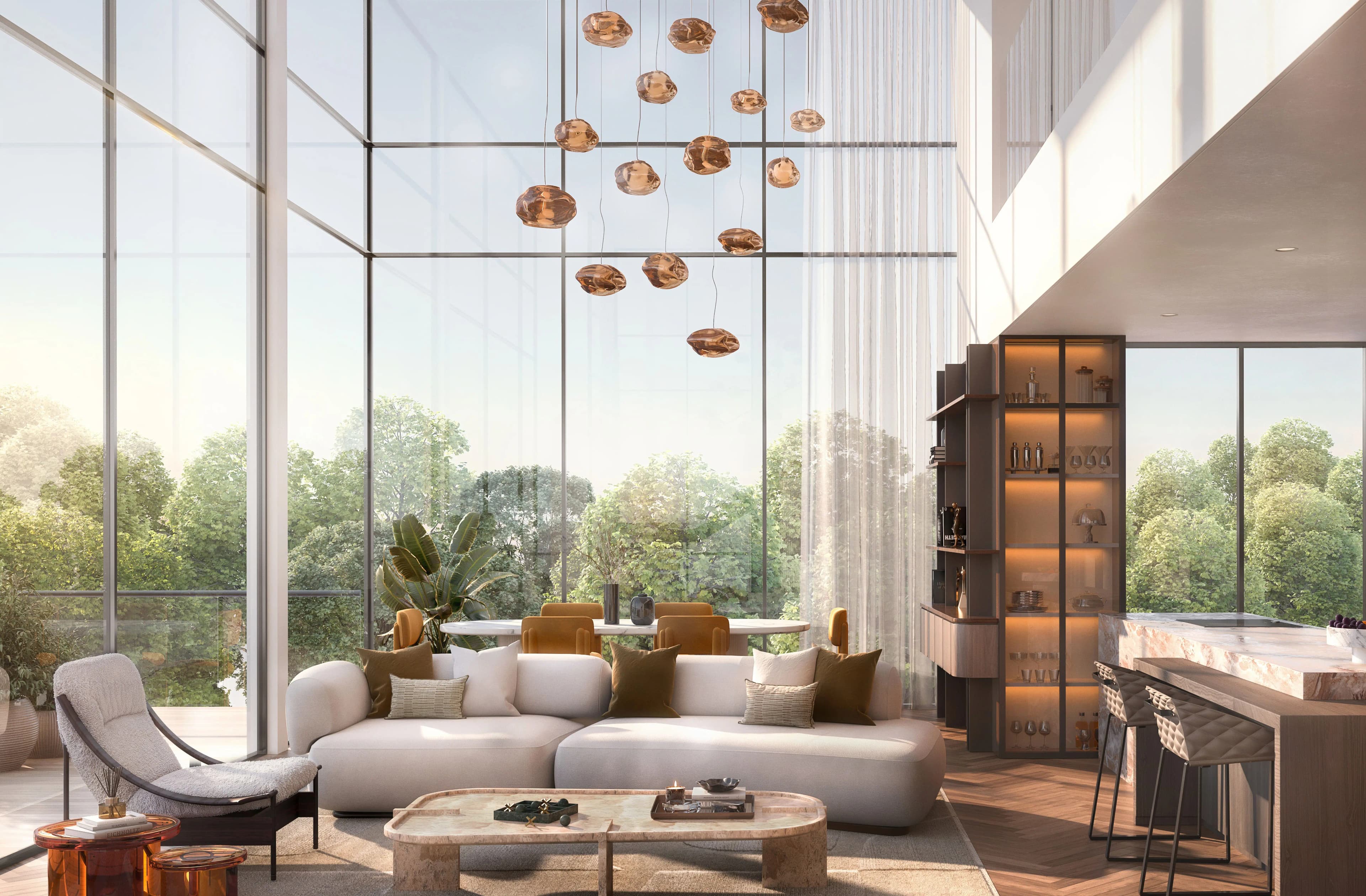 Maravelle Residences West - Living Room Interior | Majid Al Futtaim
