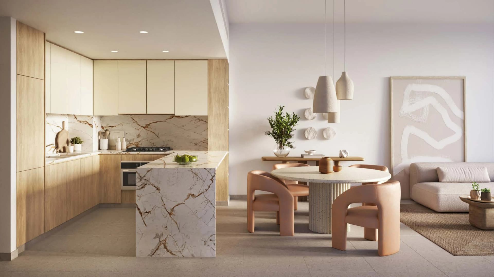 Ghaf Woods Distrikt 3 - Kitchen Interior | Majid Al Futtaim