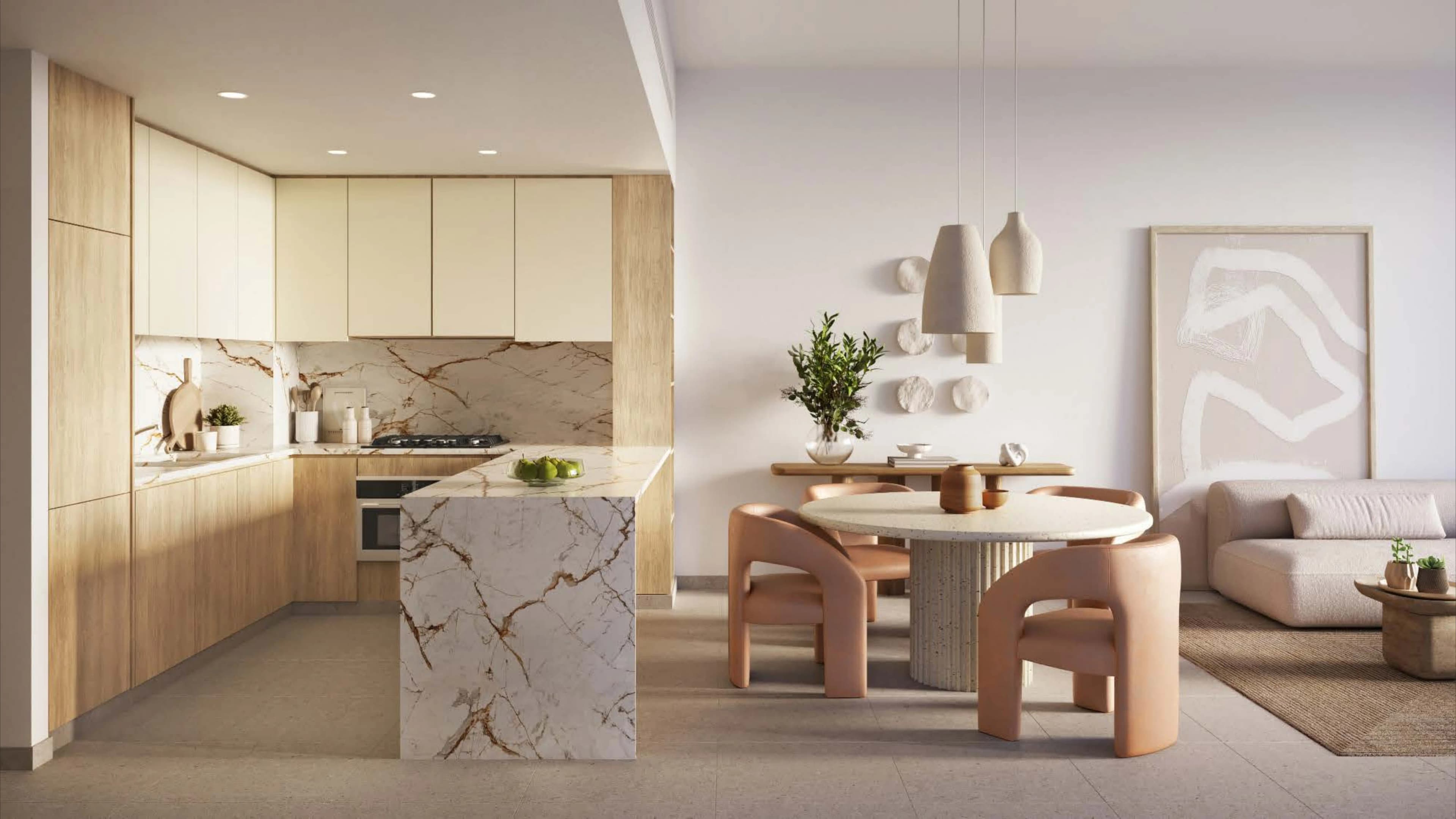 Ghaf Woods Distrikt 3 - Kitchen Interior | Majid Al Futtaim