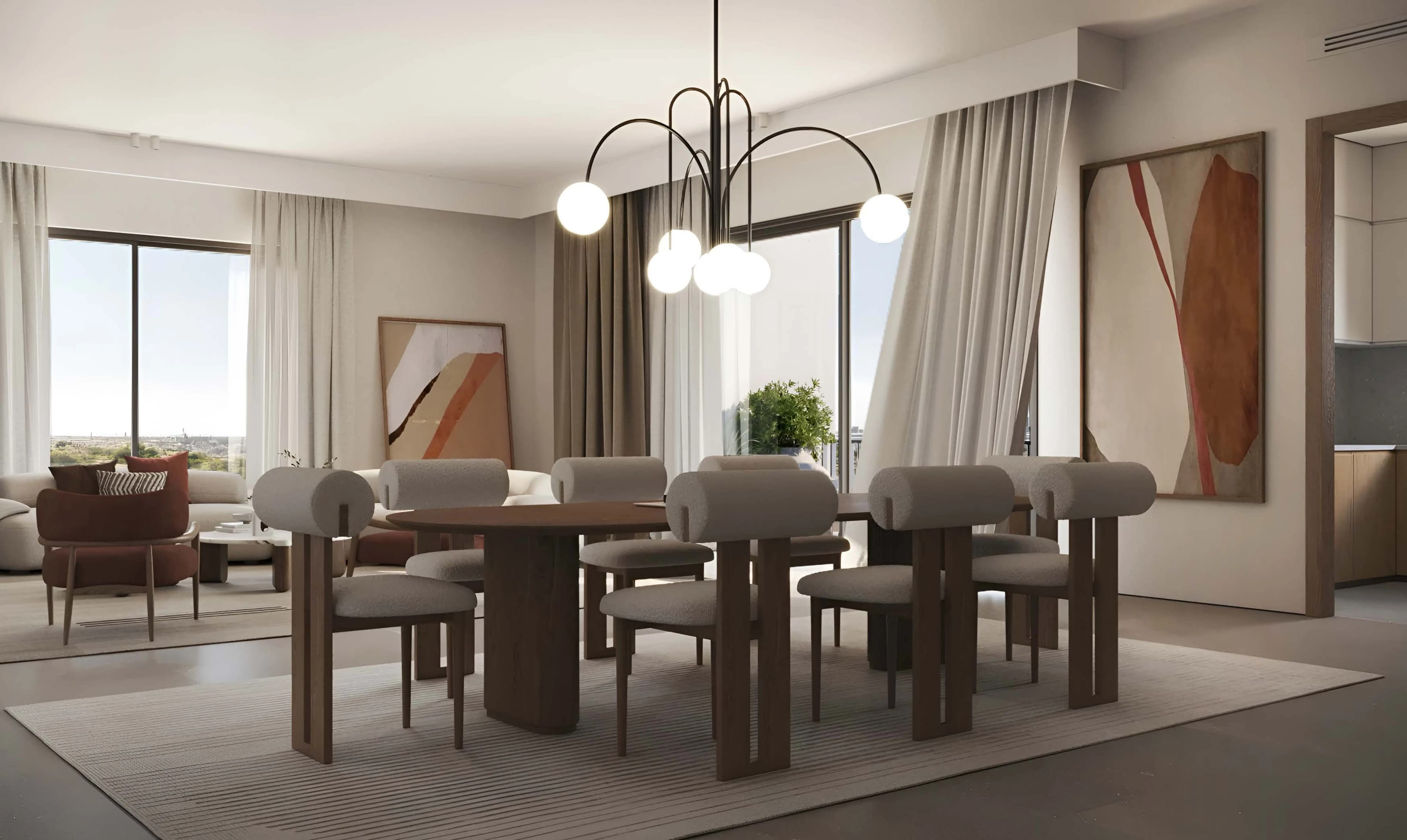 Ghaf Woods Distrikt 4 - Living Room Interior | Majid Al Futtaim