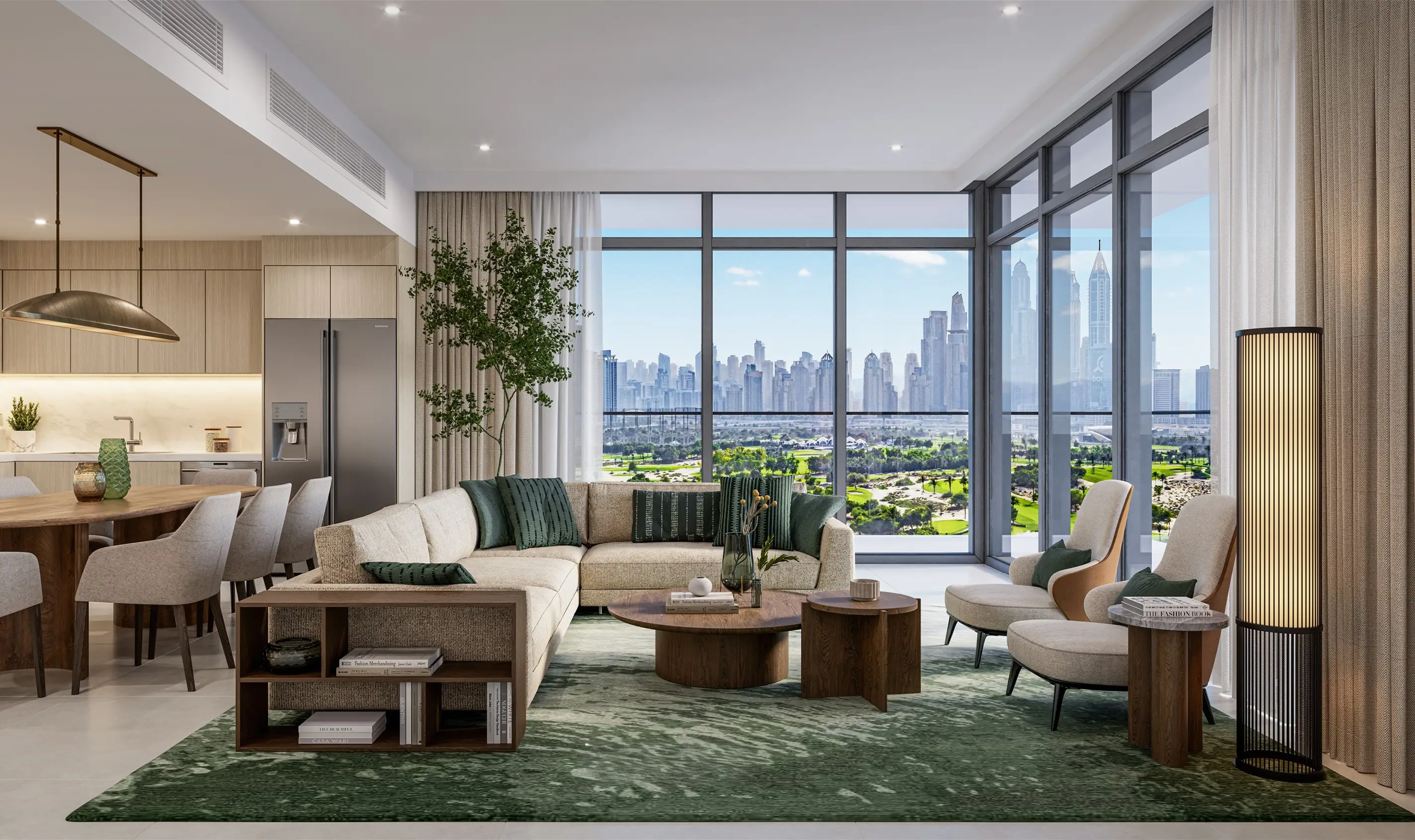 Golf Heights - Living Room Interior | Emaar Properties