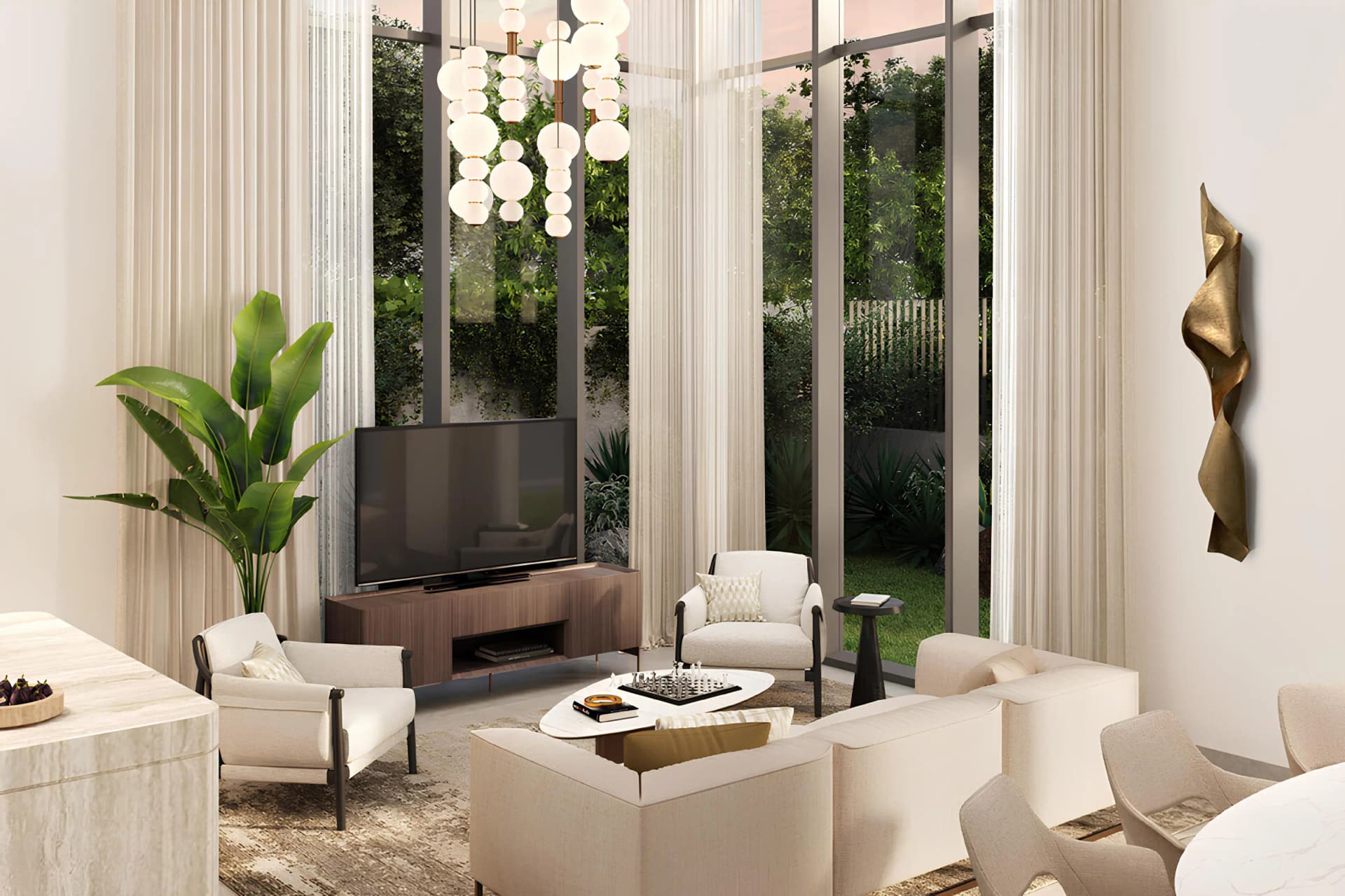Mudon Al Ranim 7 - Living Room Interior | Dubai Properties