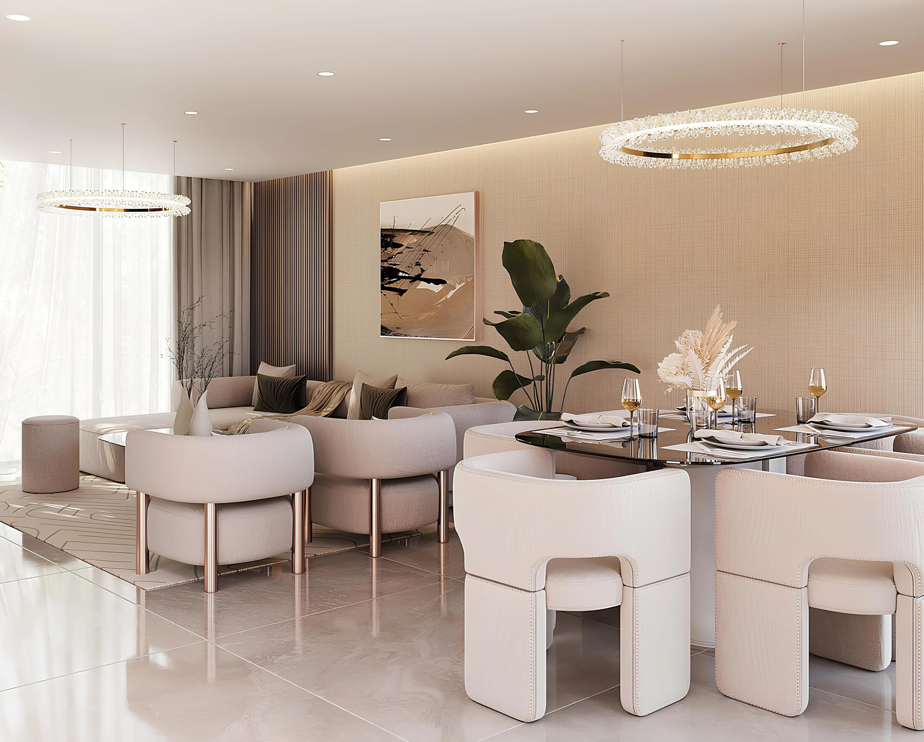 Orchid Towers - Living Room Interior | Tiger Group
