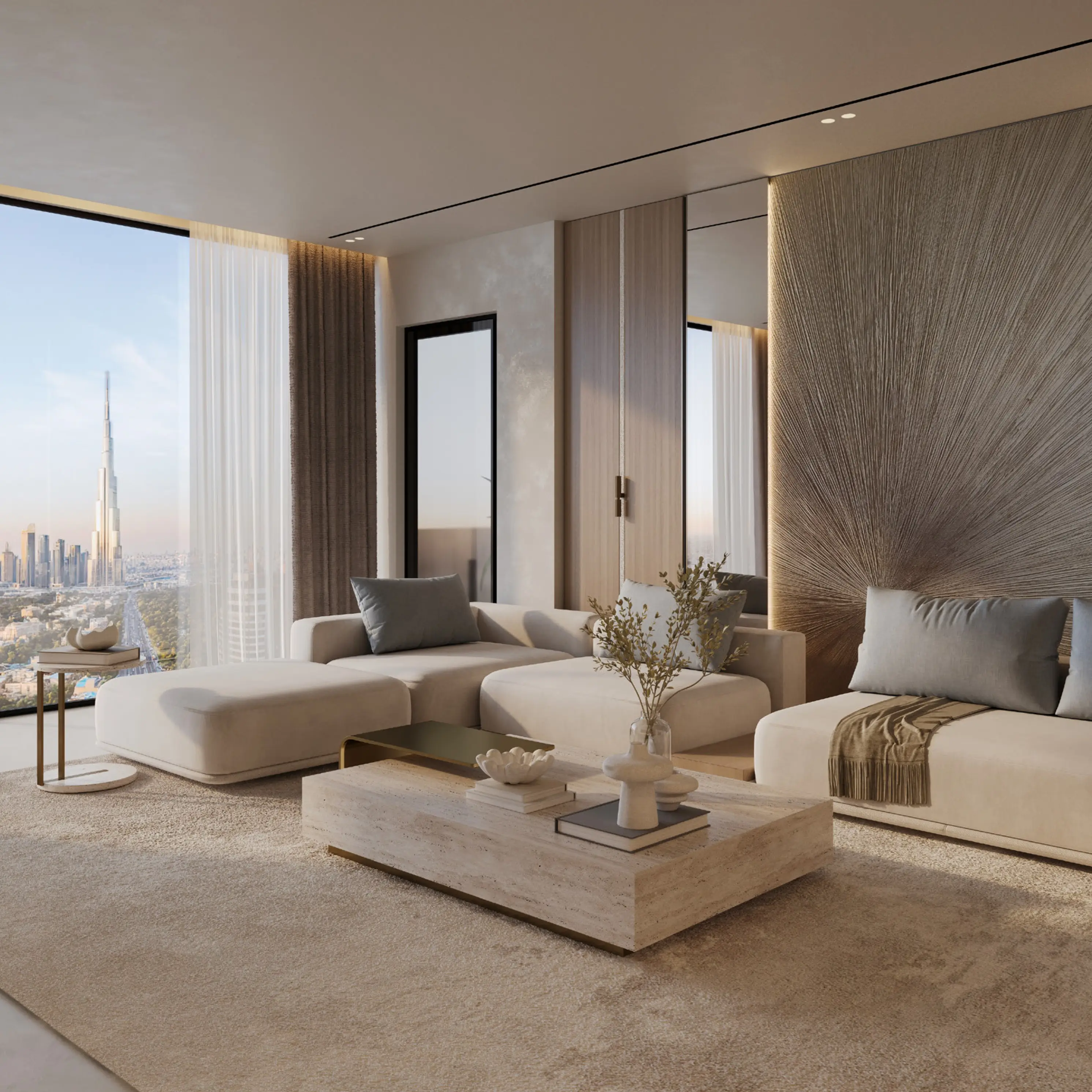 Binghatti Cullinan - Living Room Interior | Binghatti Developers
