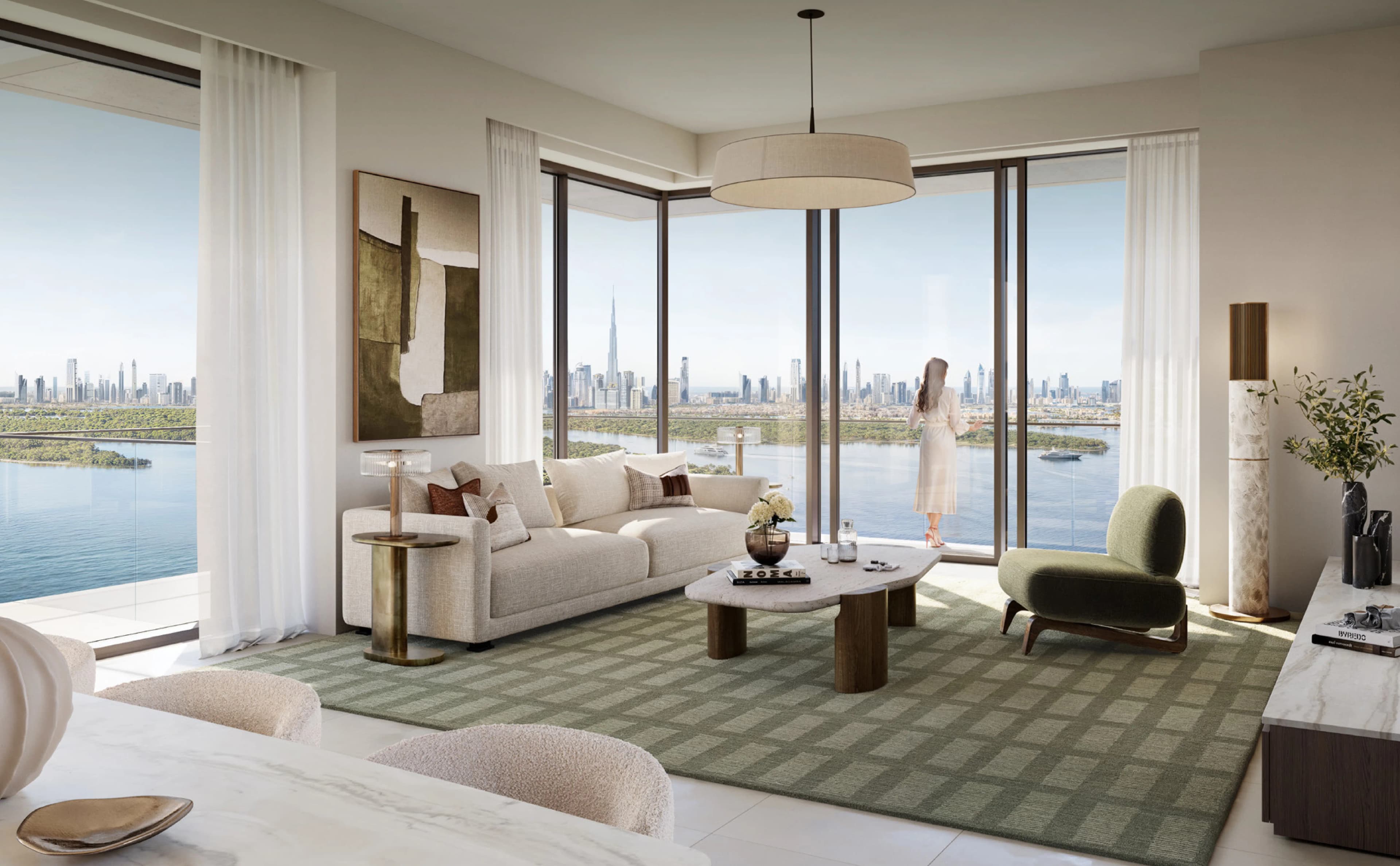 Creek Bay - Living Room Interior | Emaar Properties