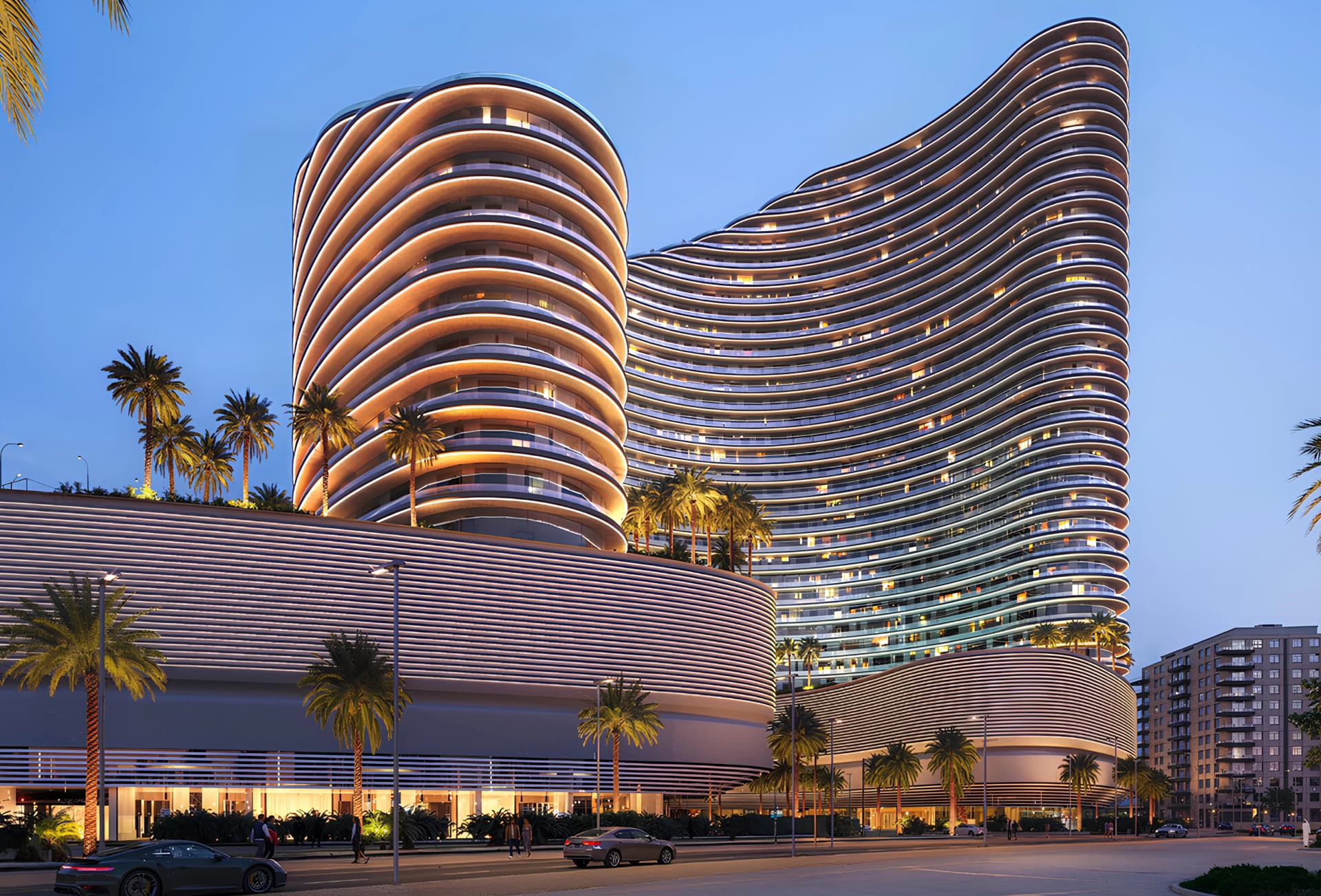 Binghatti Skyflame Tower I - Exterior Facade | Binghatti Developers