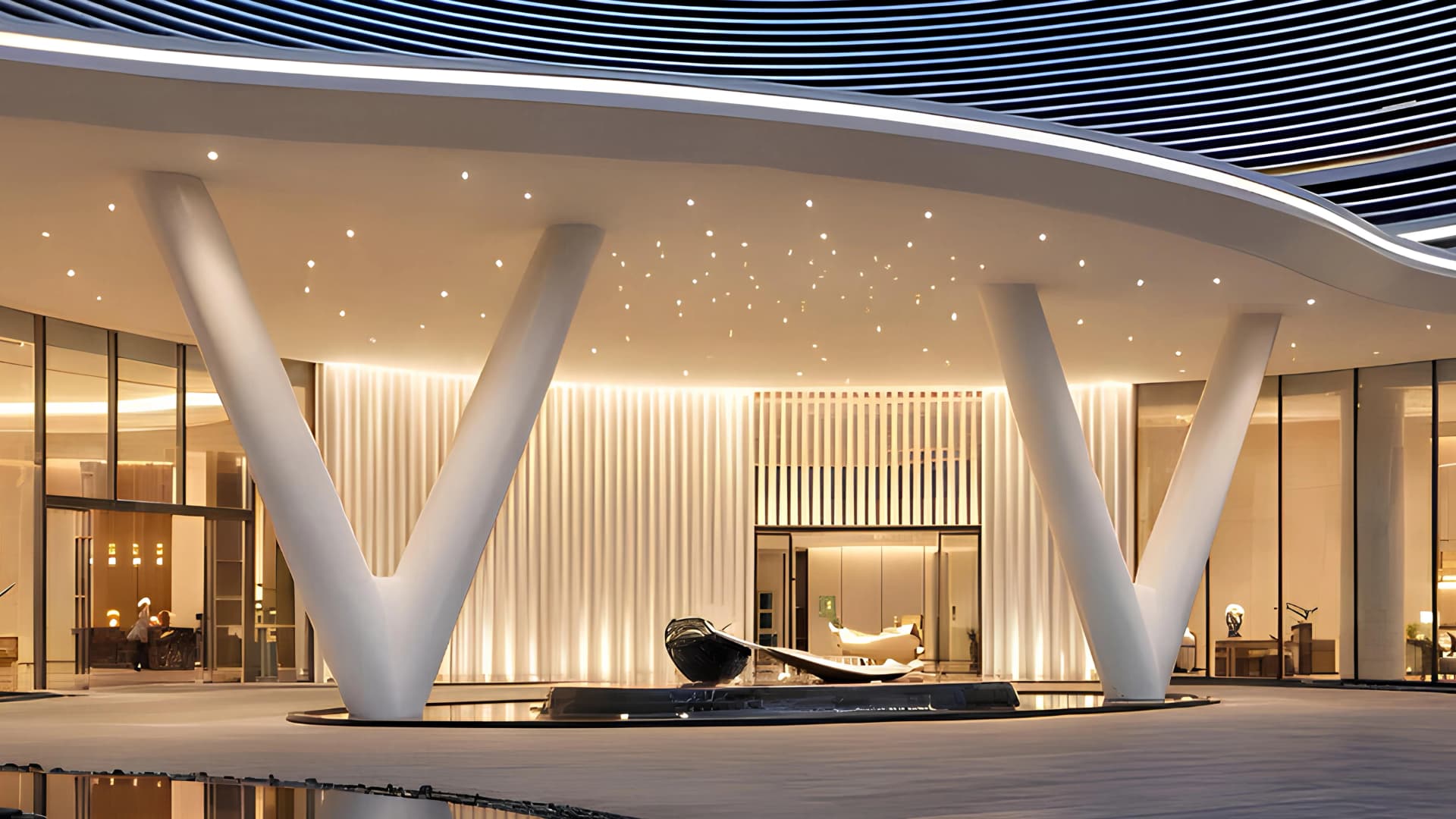 Binghatti Skyflame Tower I - Lobby Interior | Binghatti Developers