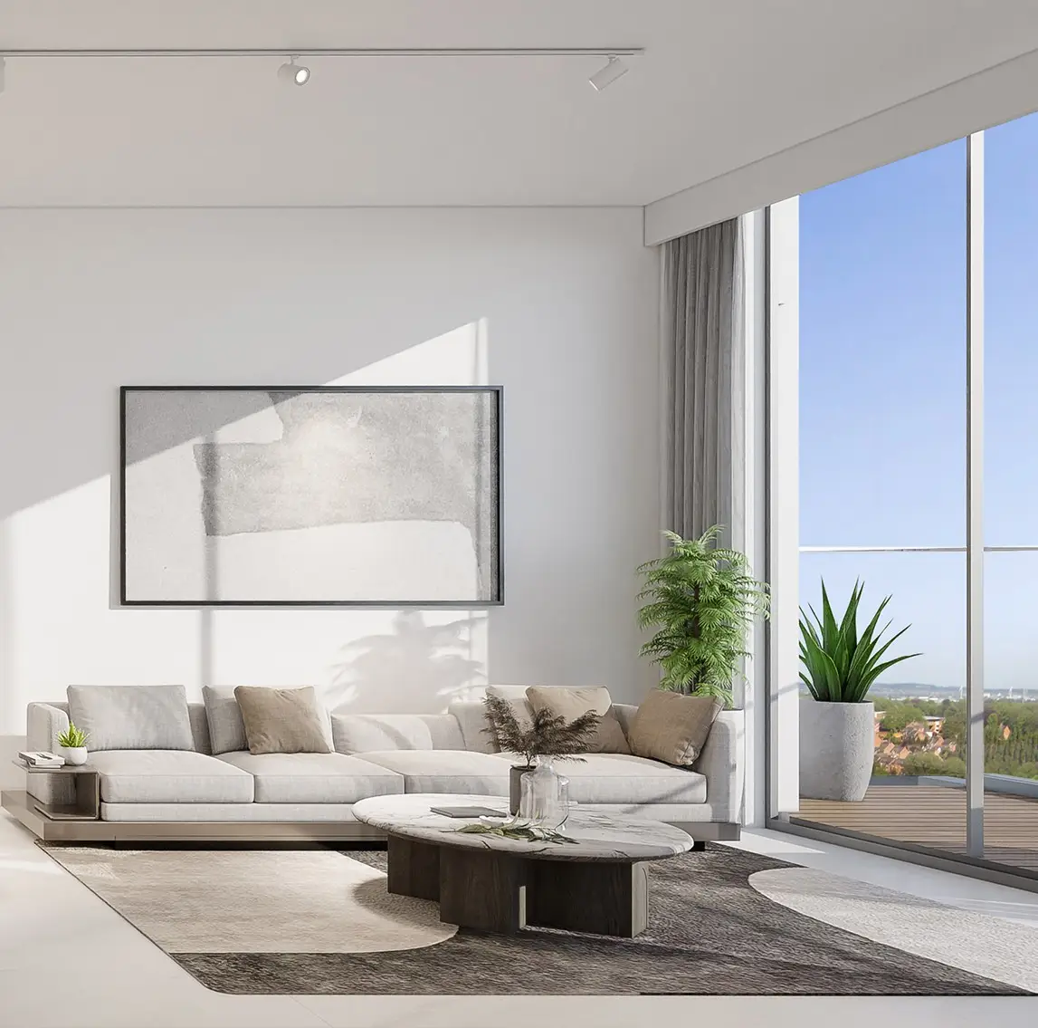 Ellington House II - Living Room Interior | Ellington Properties